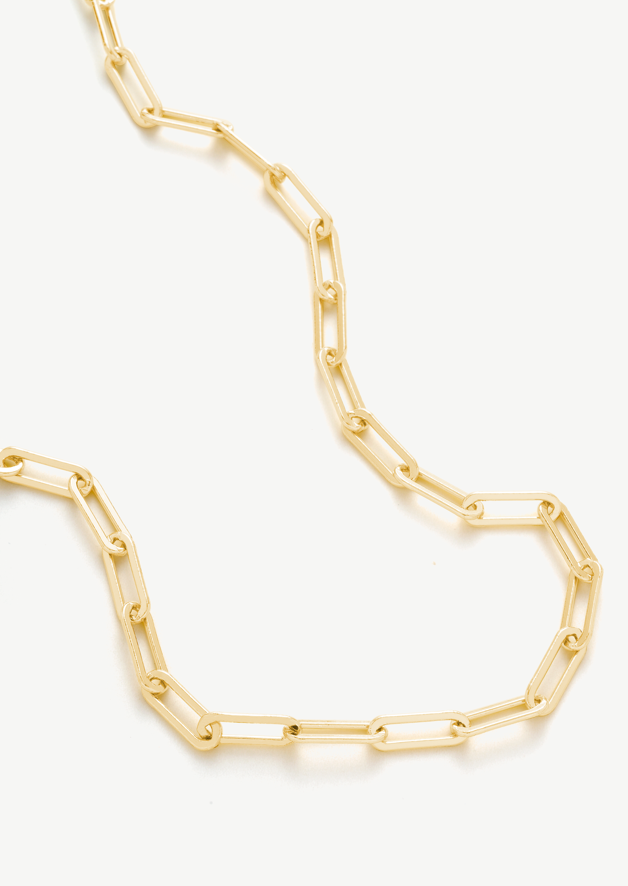 Gold Paperclip Chain Necklace