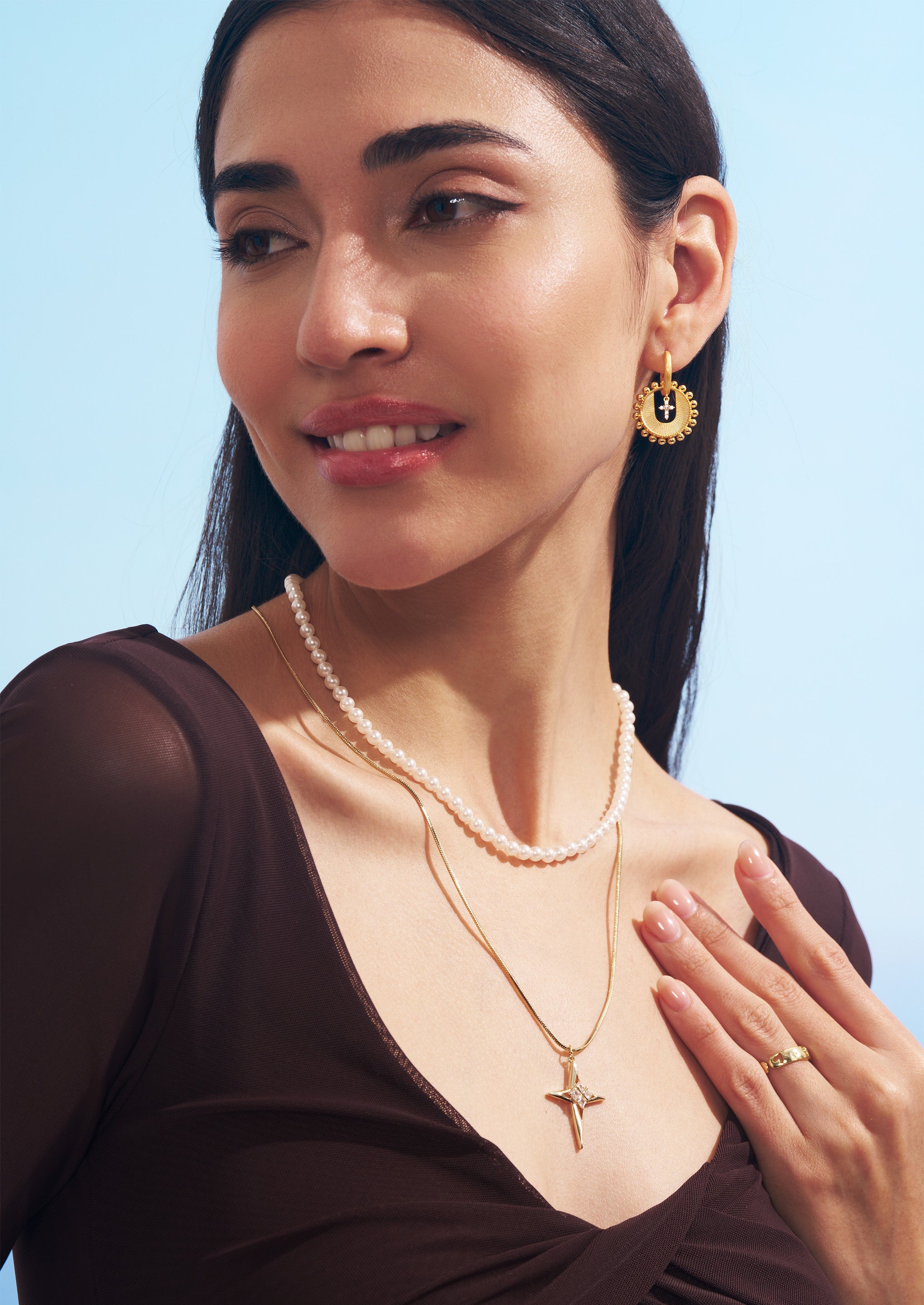 North Star Pearl Double Necklace