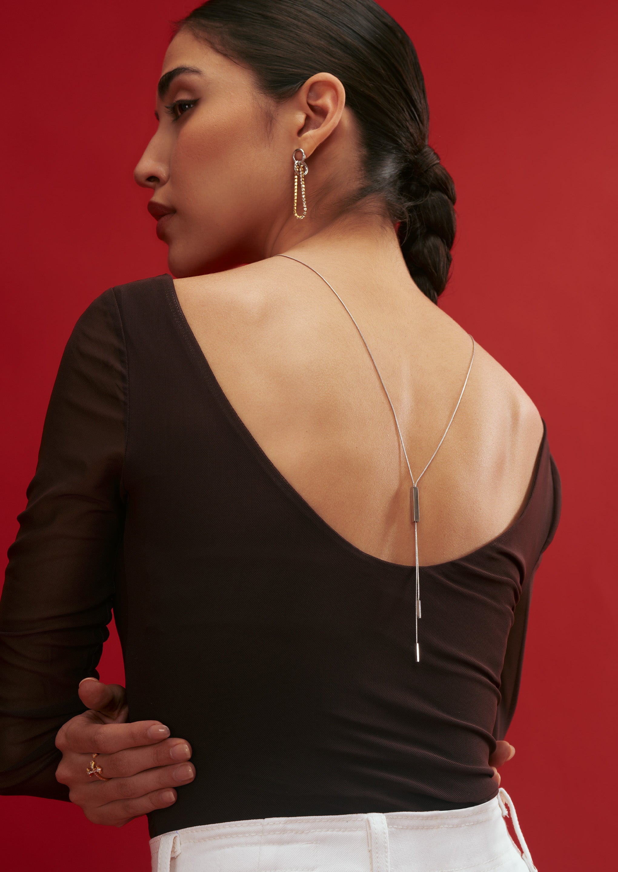 Rectangular Chain Necklace