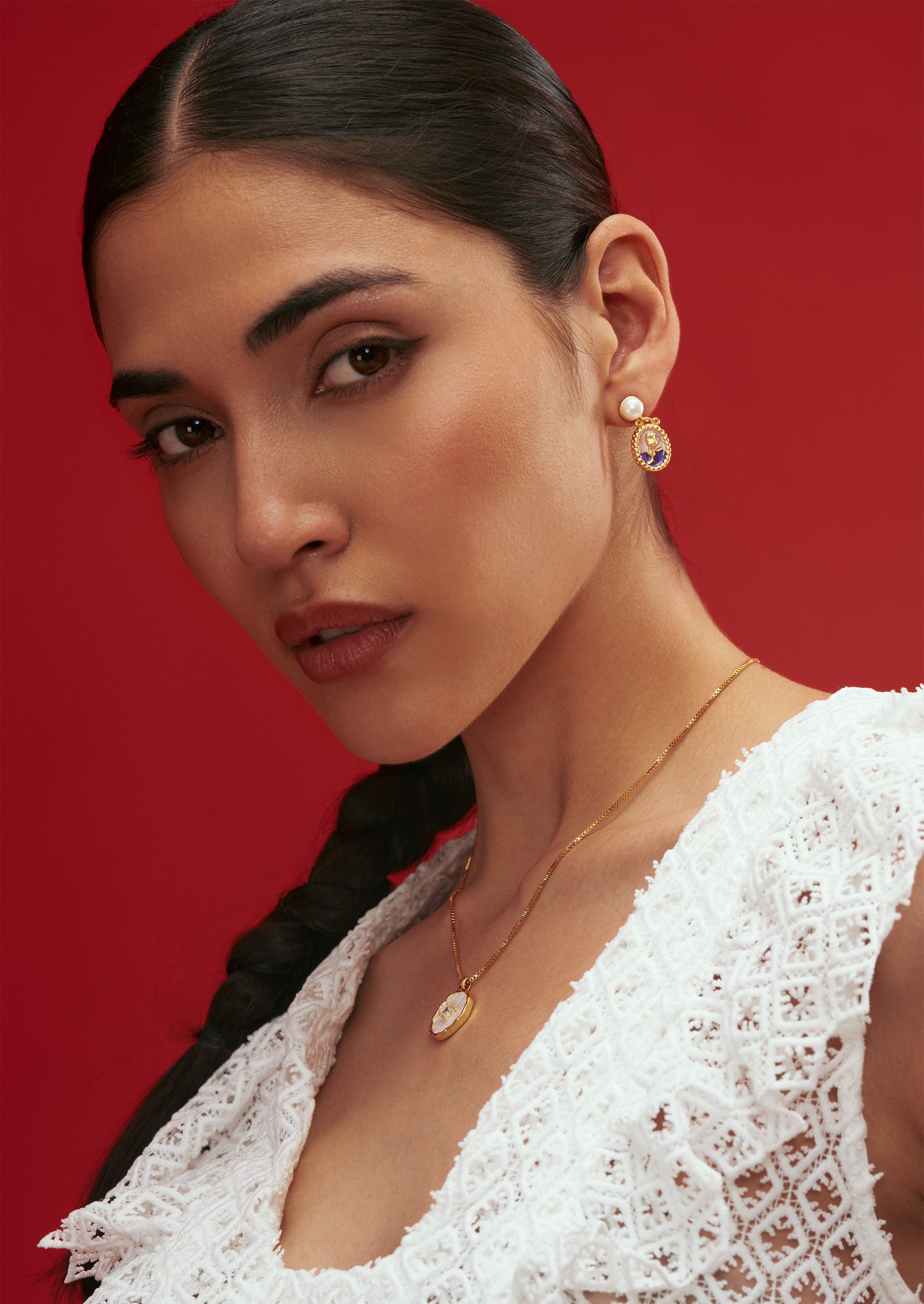 Rose Wreath Stud Earrings