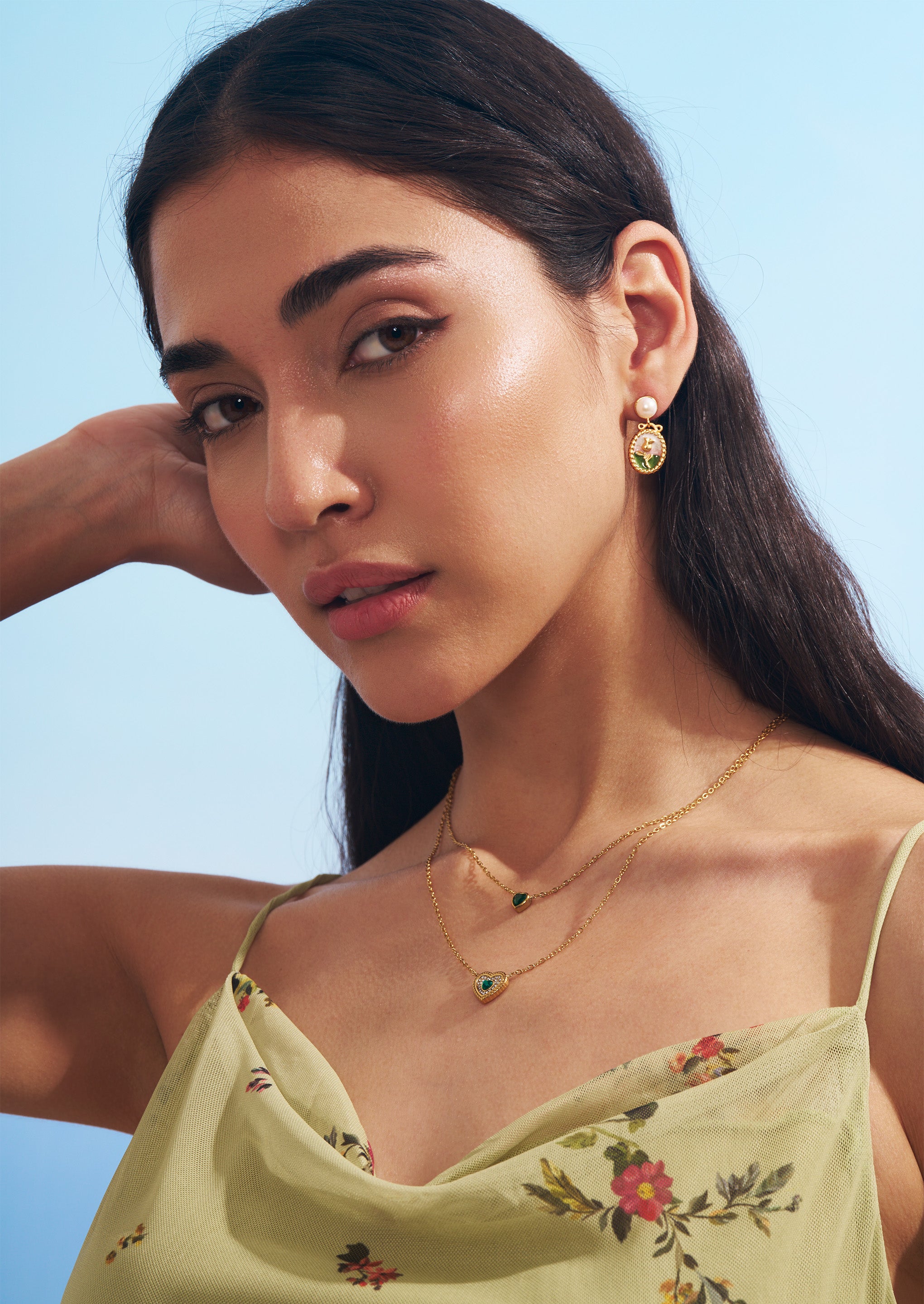 Rose Wreath Stud Earrings