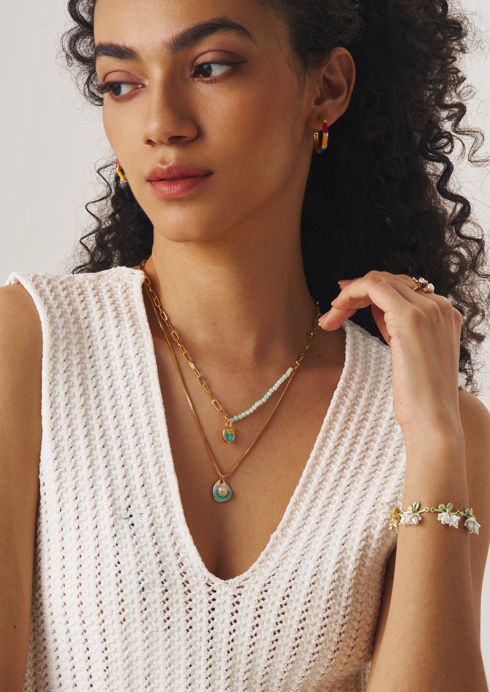 Beach Double Chain Necklace