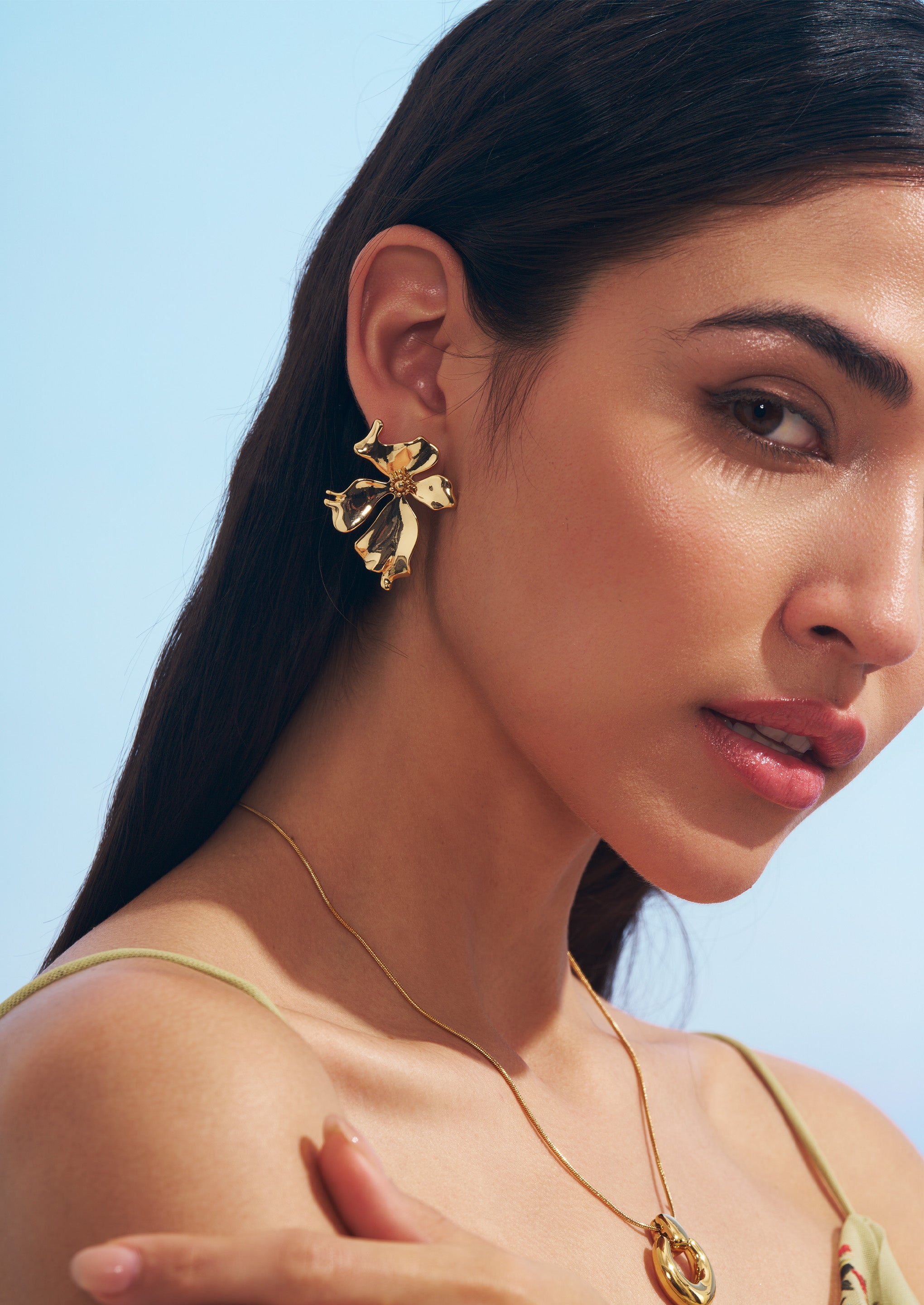 Flower Drop Earrings