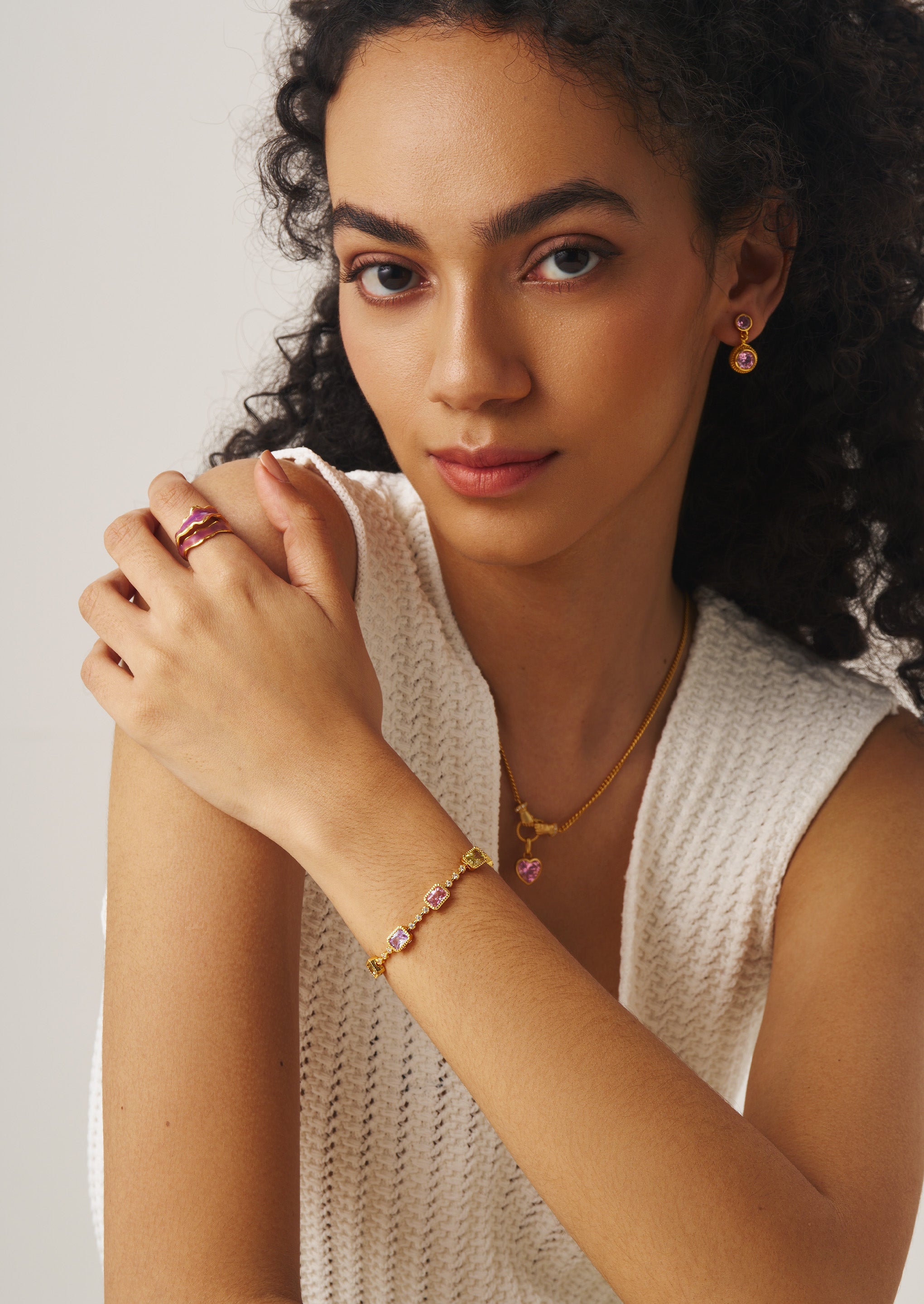 Colored Gemstone Bracelet