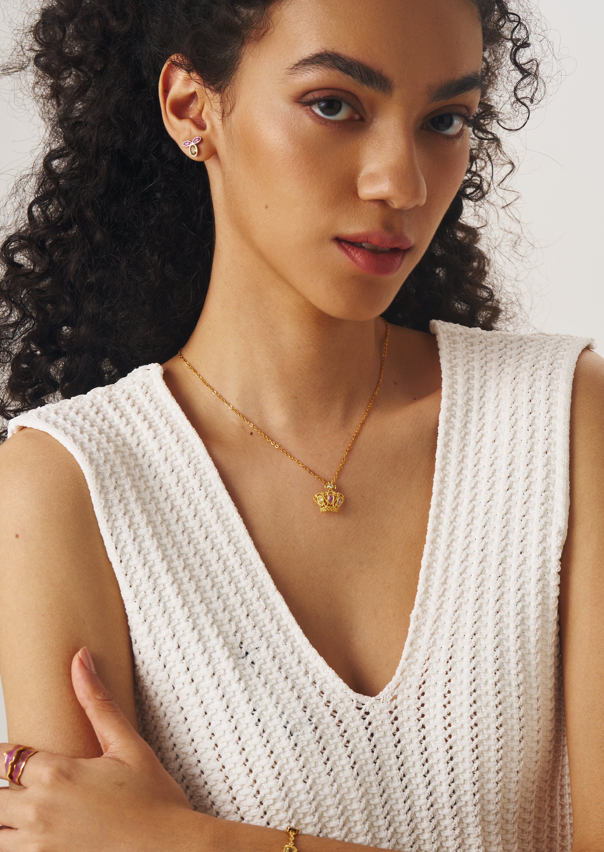 Crown Pendant Necklace