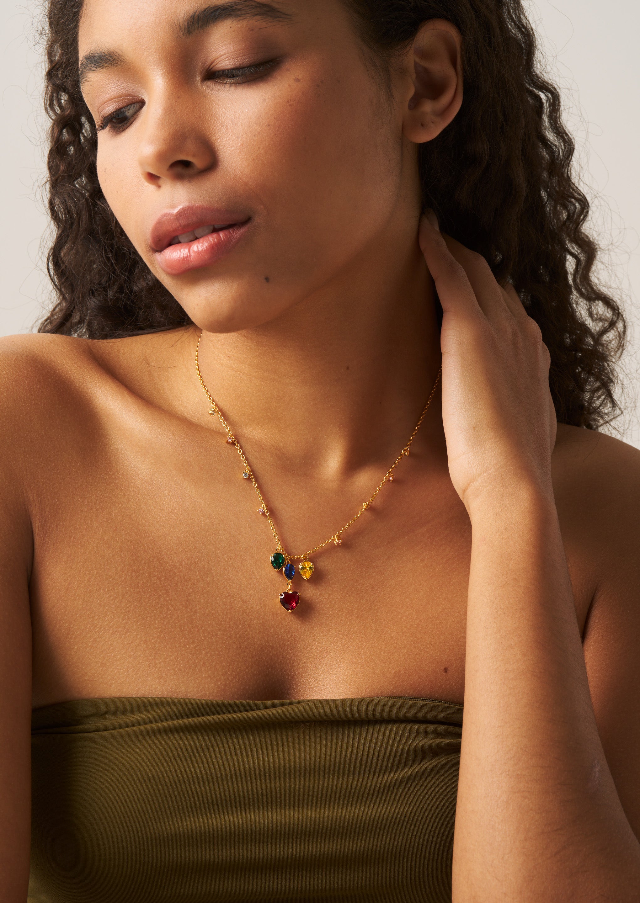 Drip Heart Pendant Necklace