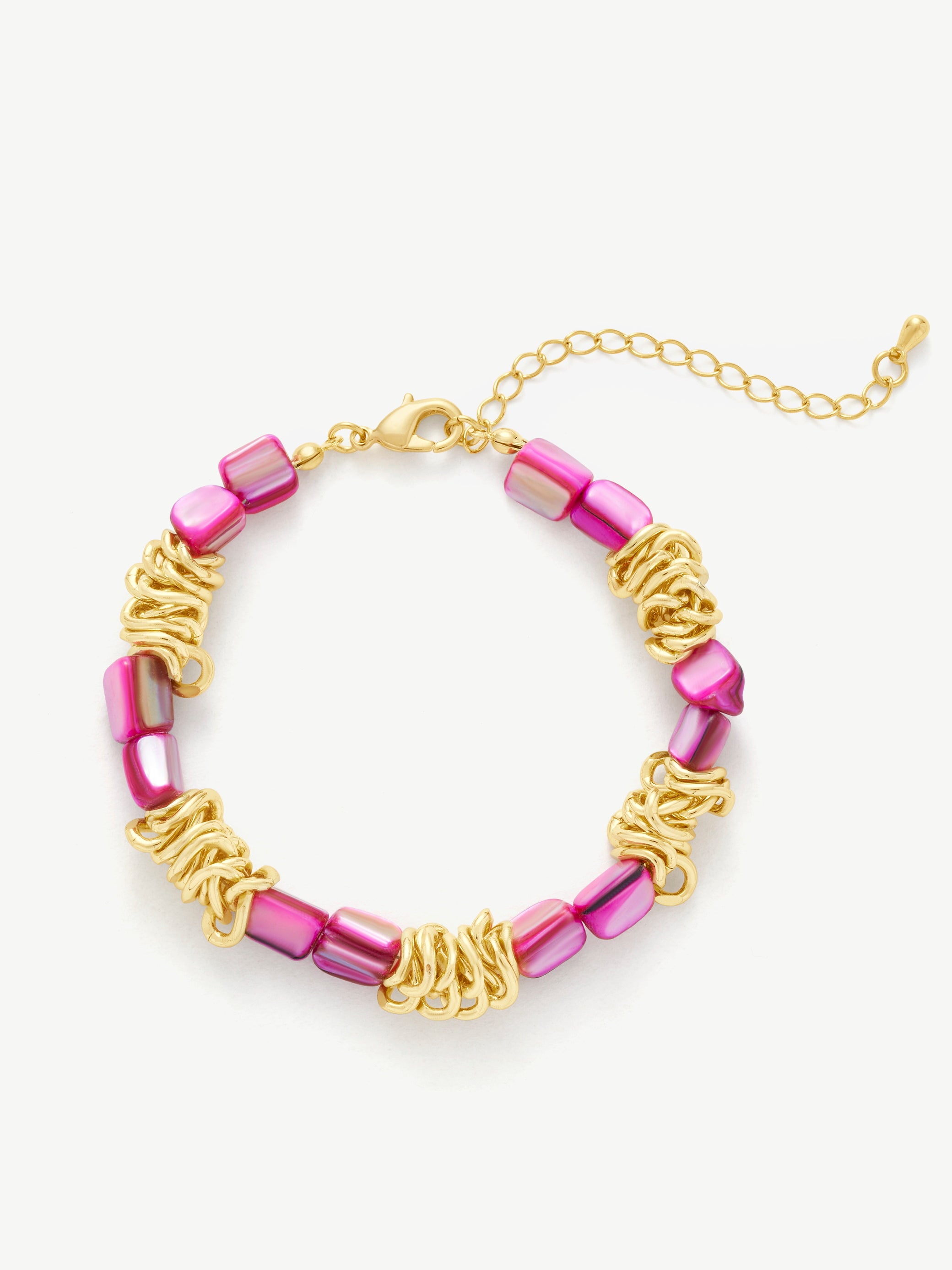 Shell Gold Link Bracelet