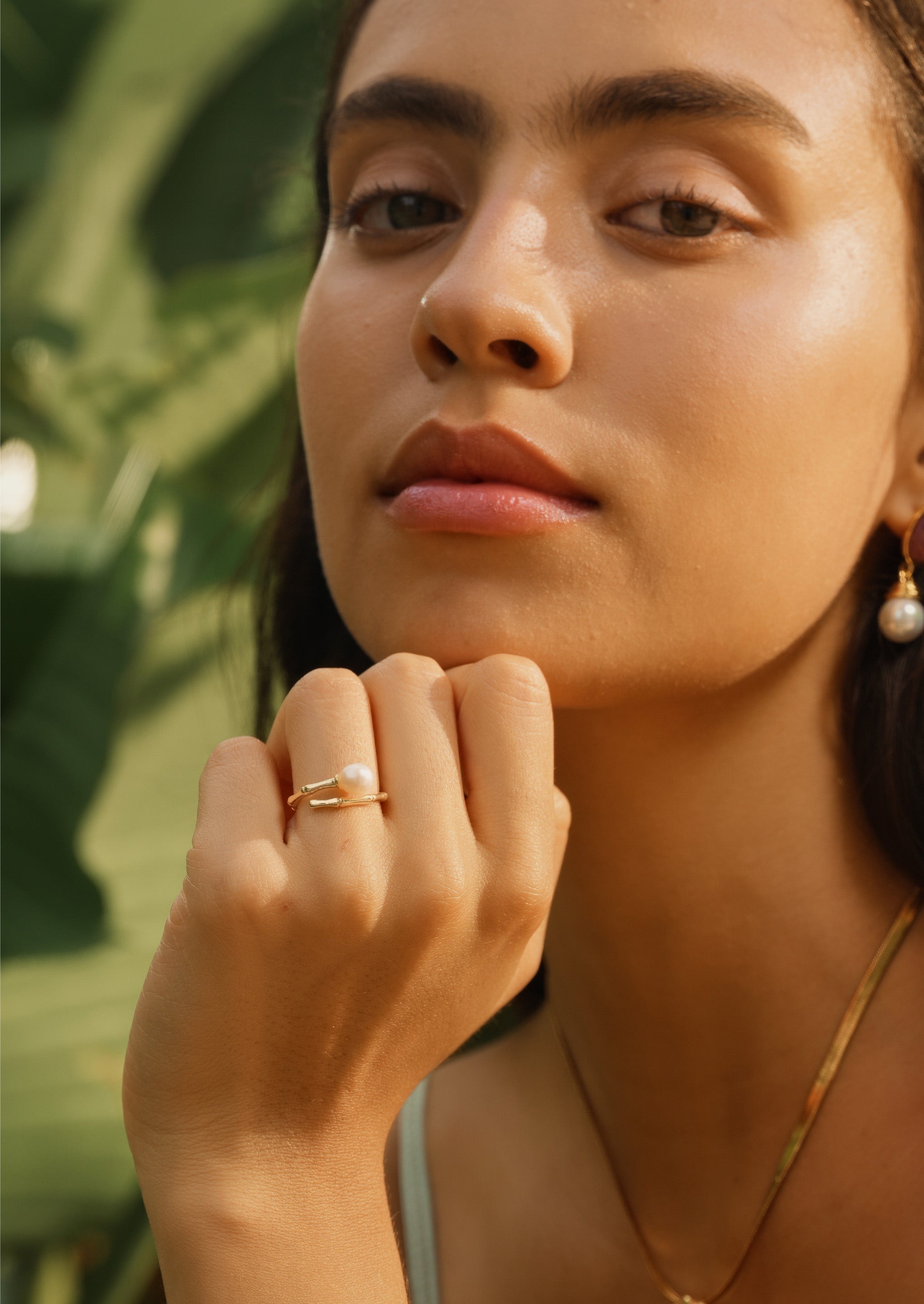 Pearl Open Wrap Ring