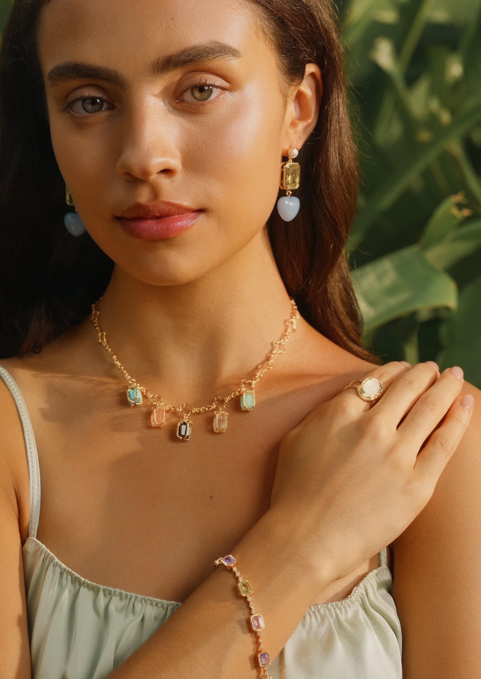 Molten Gemstone Ring