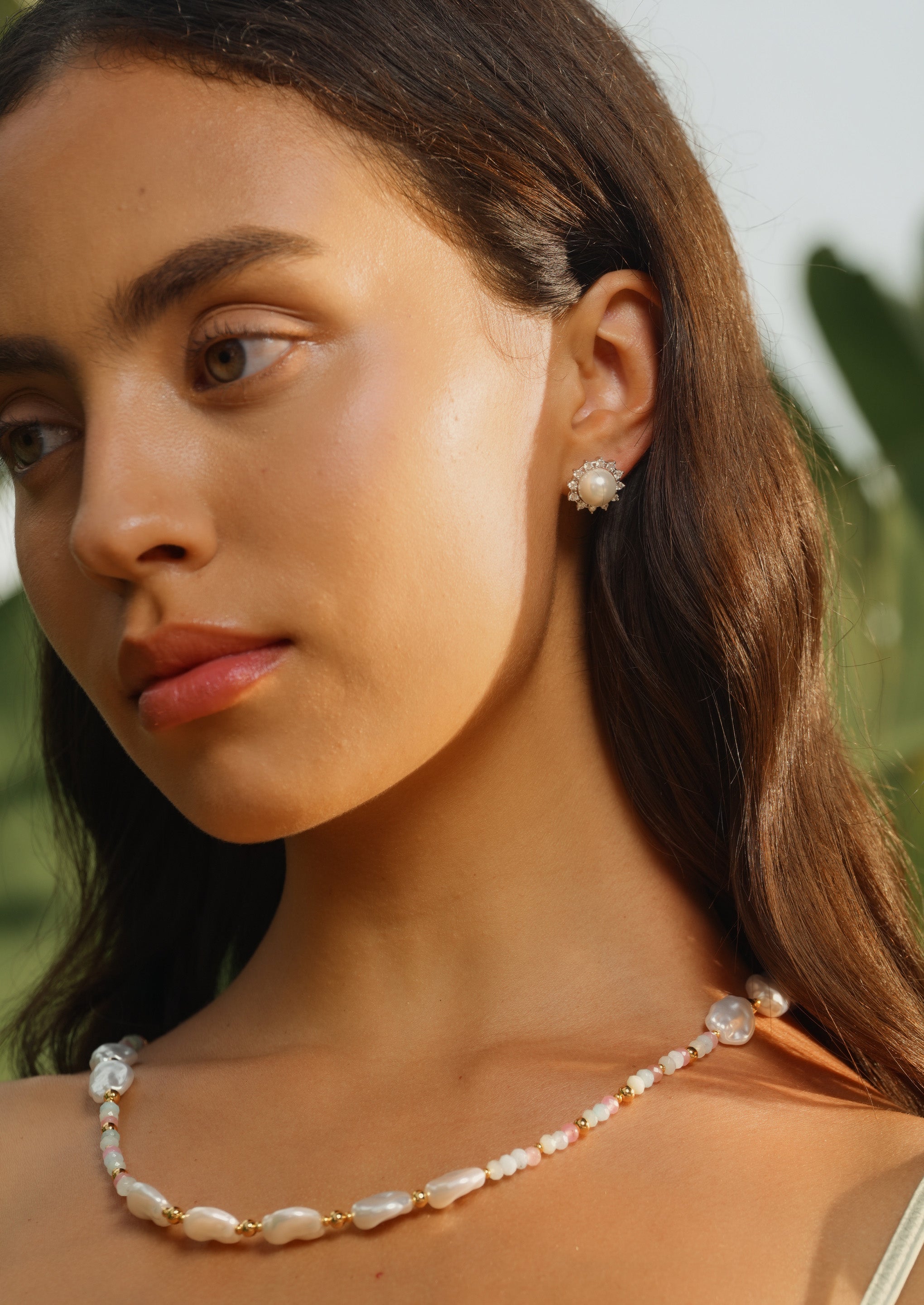 Bloom Pearl Stud Earrings