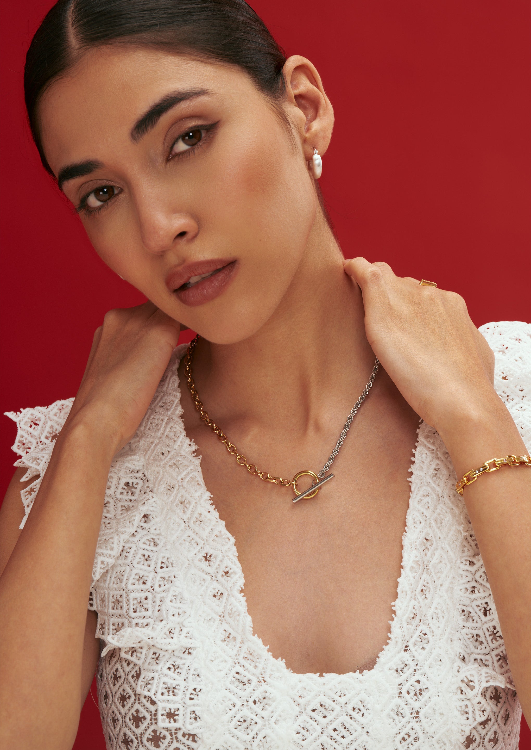 Mixed Paperclip Necklace