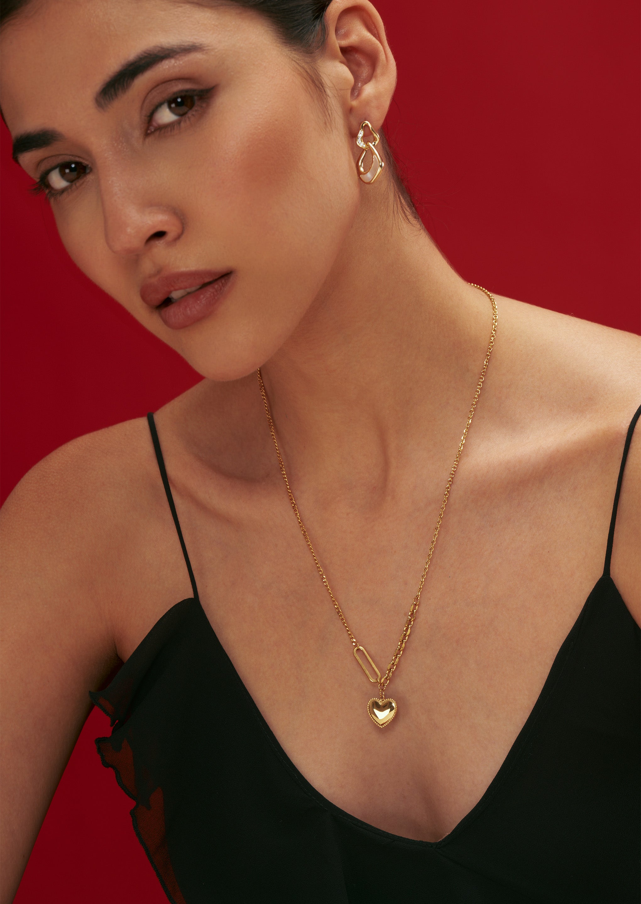 Textured Heart Necklace