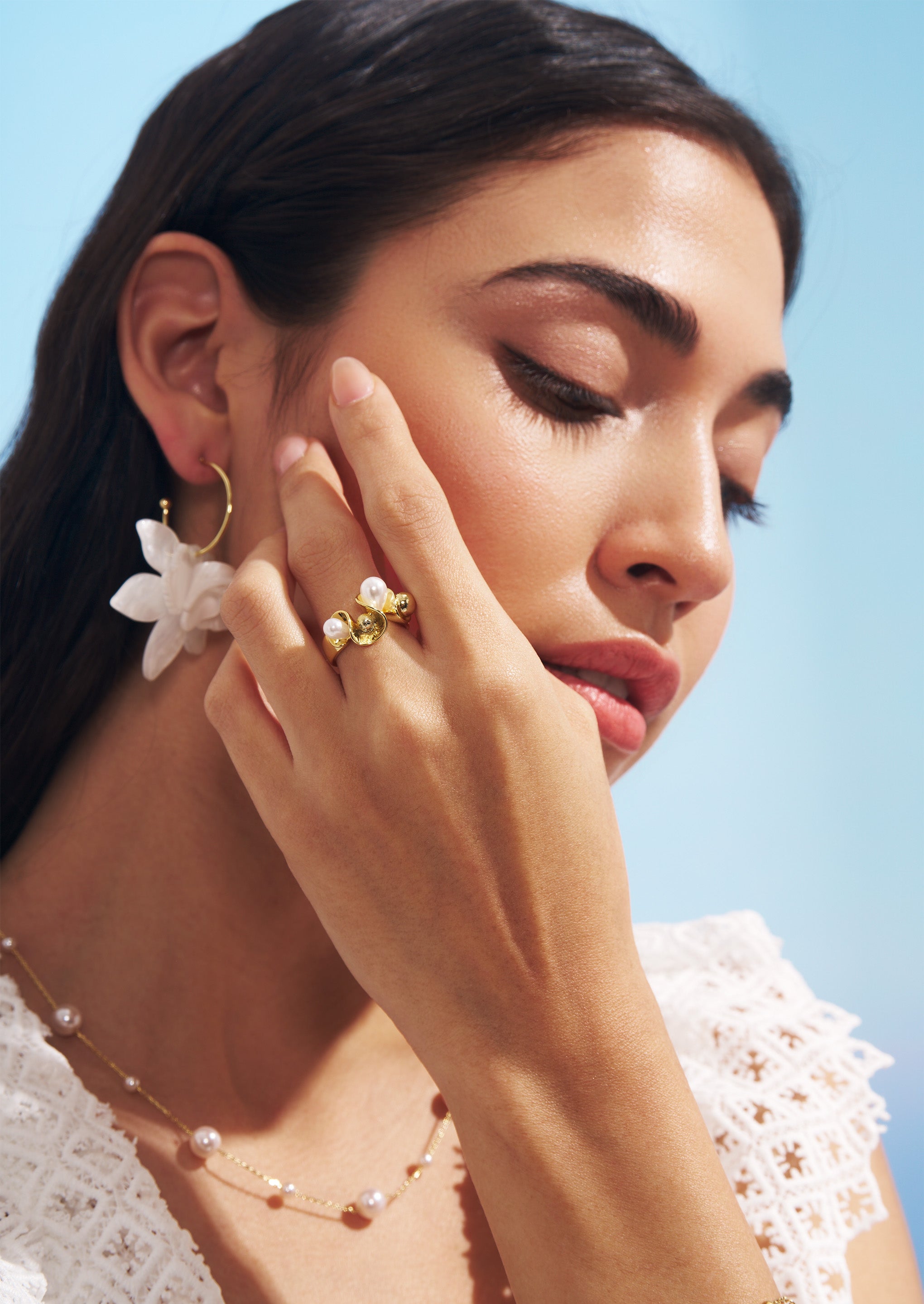 Petal Pearl Ring