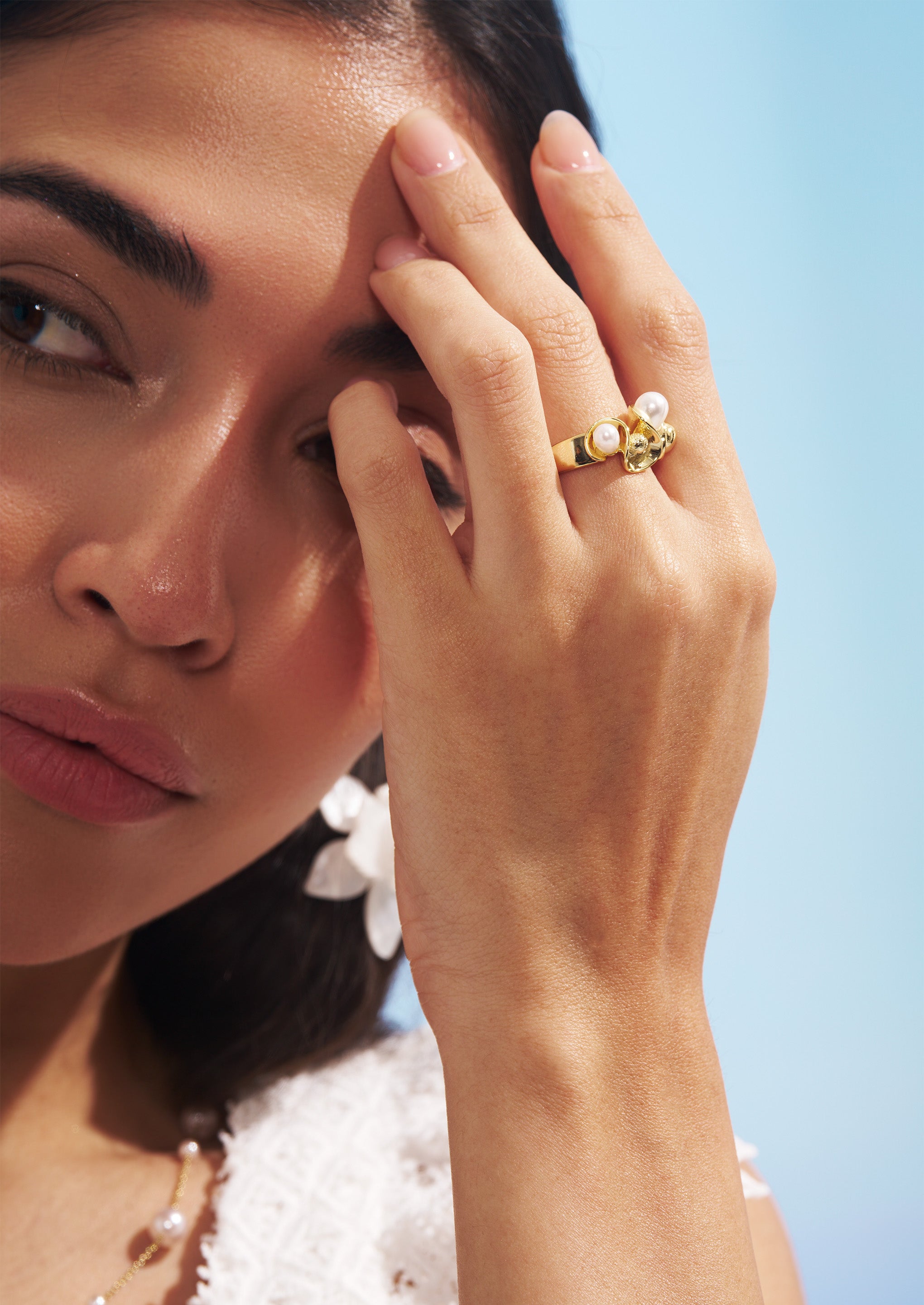 Petal Pearl Ring