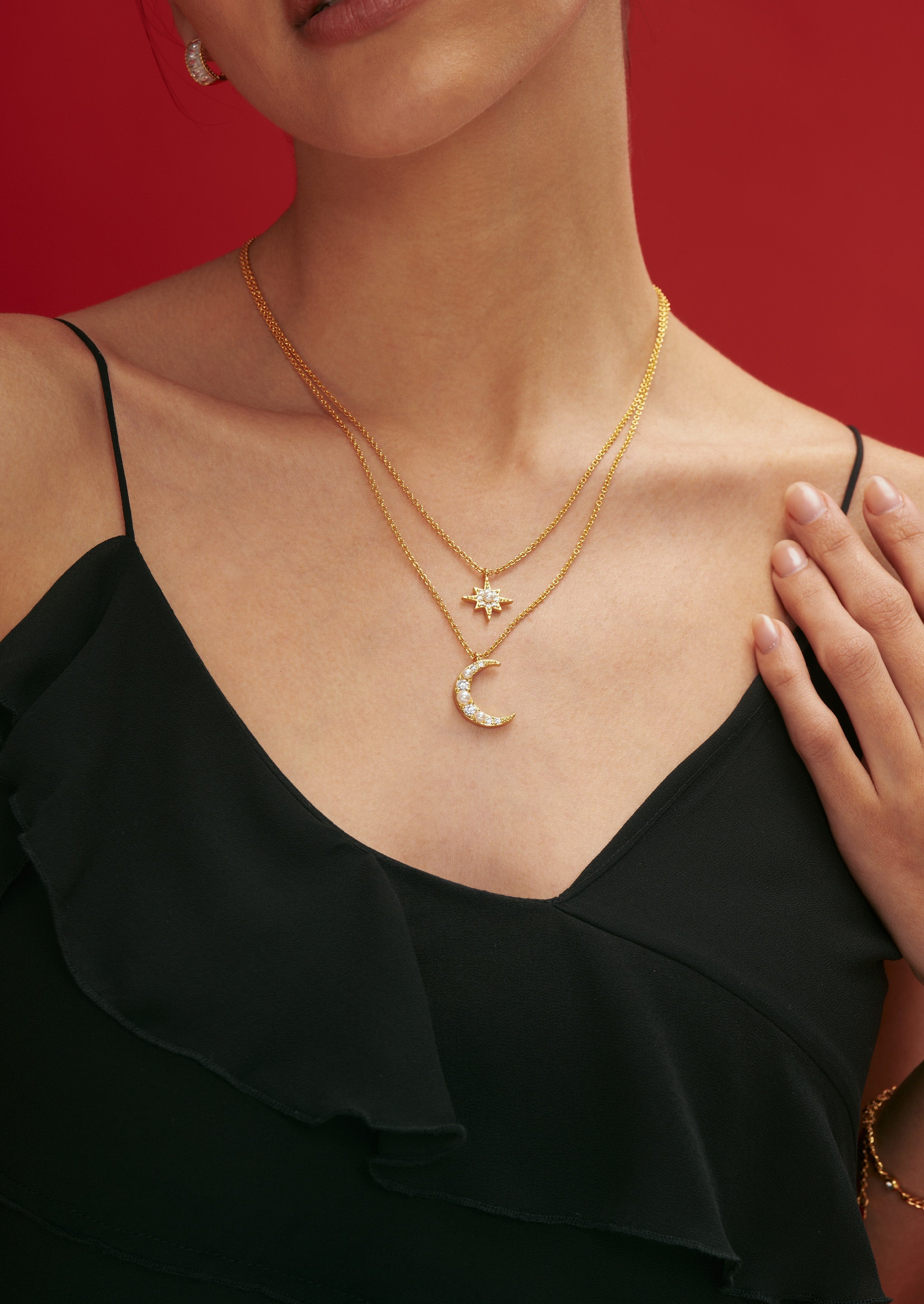 Moonlight Double Chain Necklace