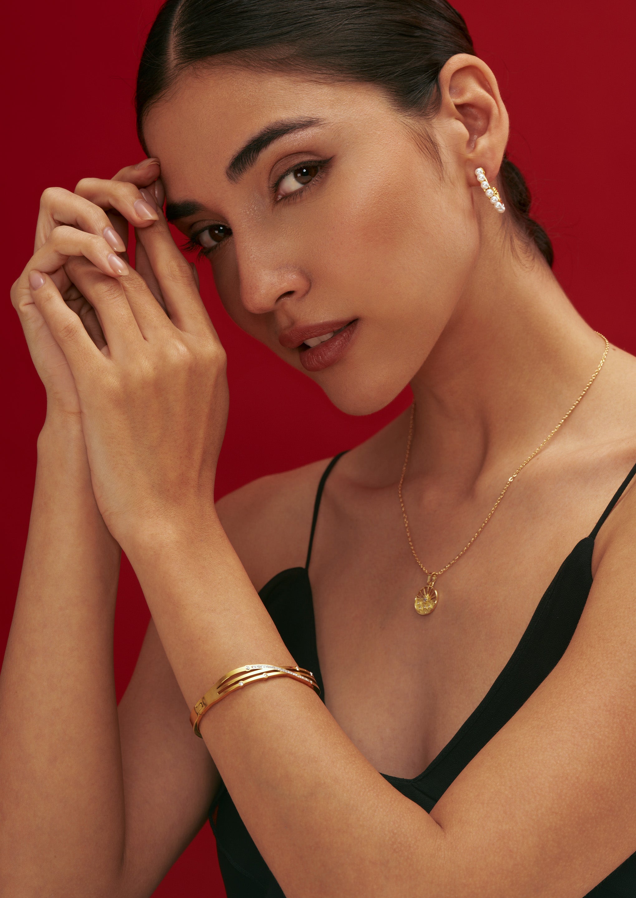 Pave Crossover Bangle