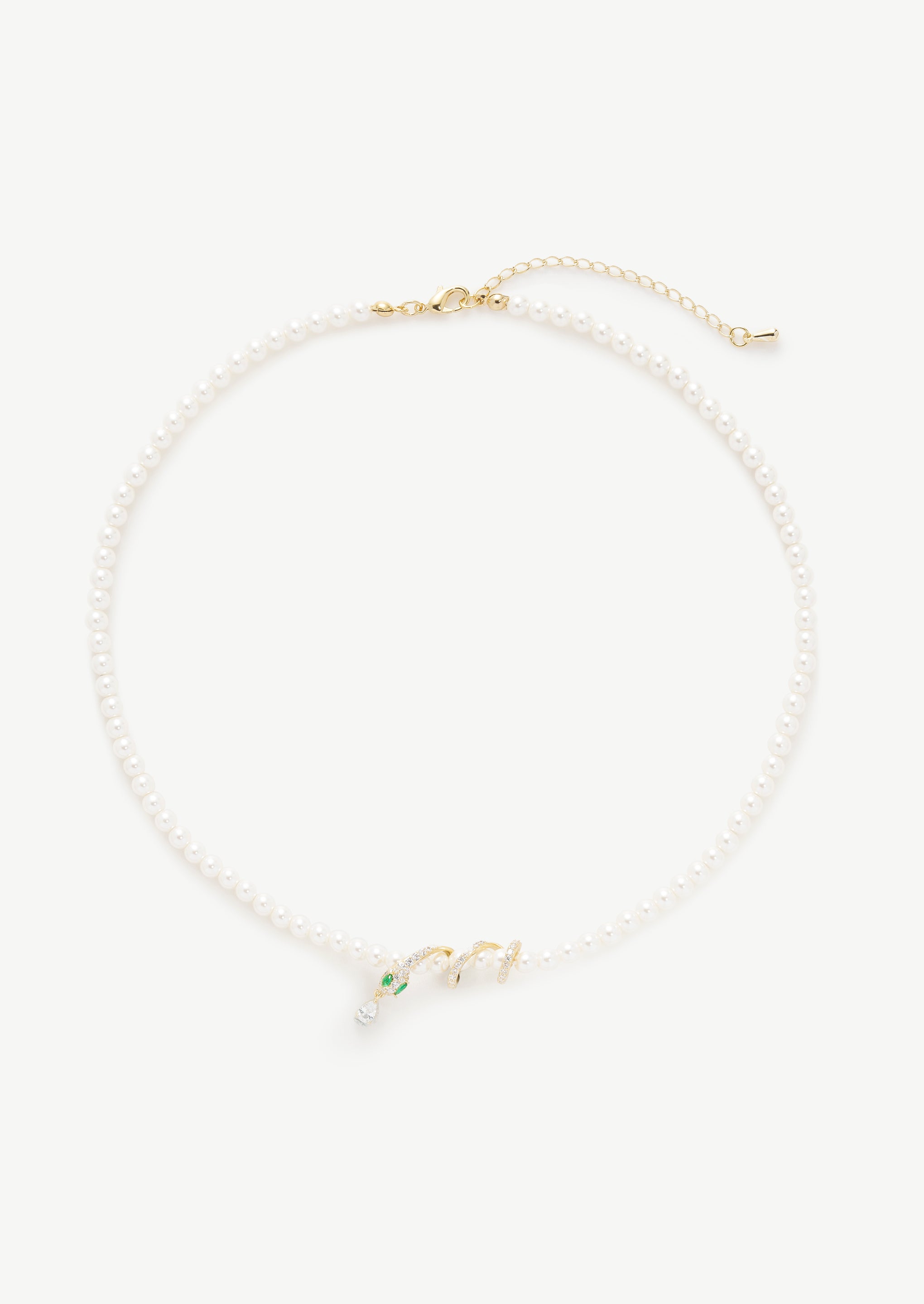 Serpent Pearl Necklace