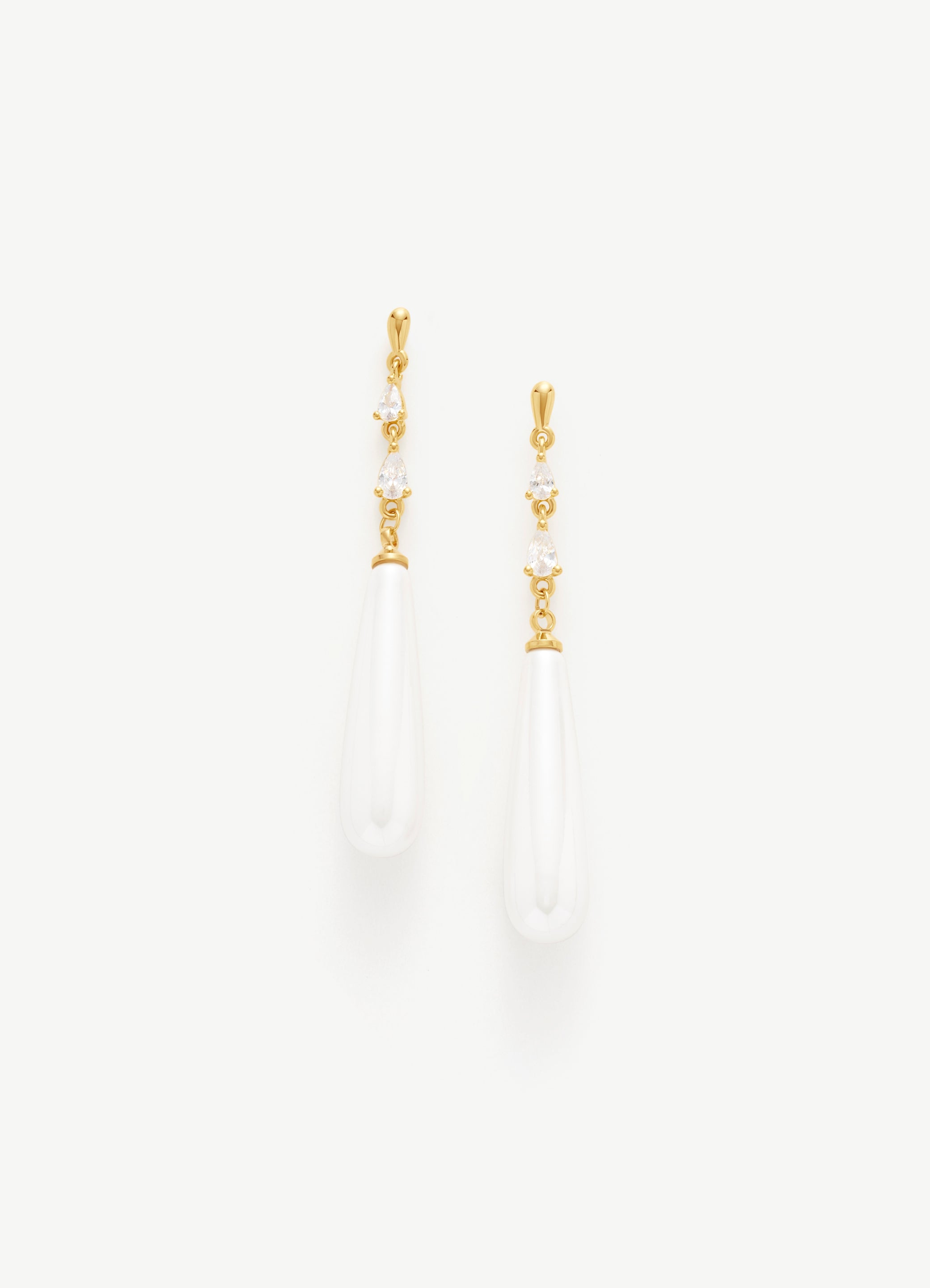Teardrop Pearl Drop Earrings