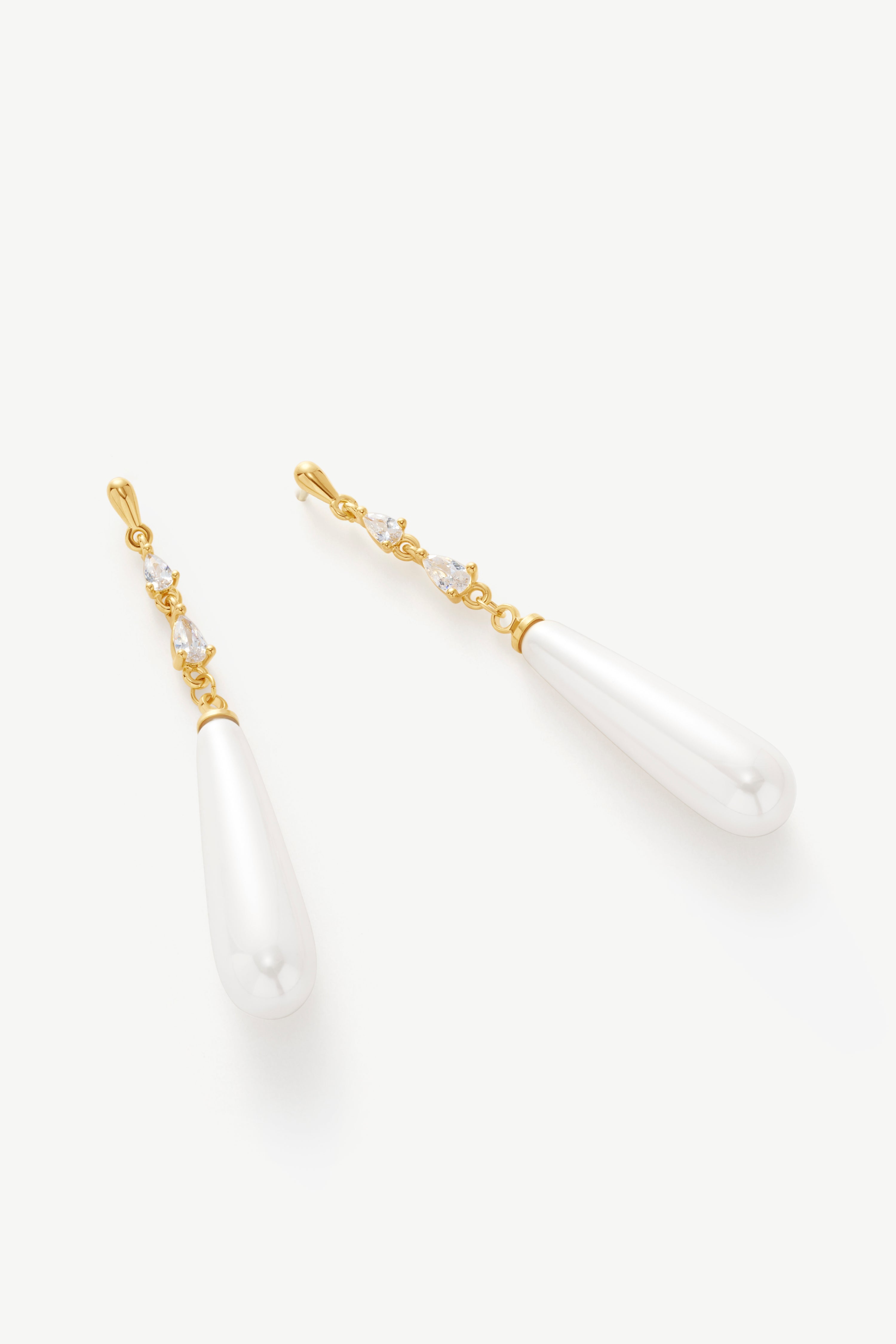 Teardrop Pearl Drop Earrings