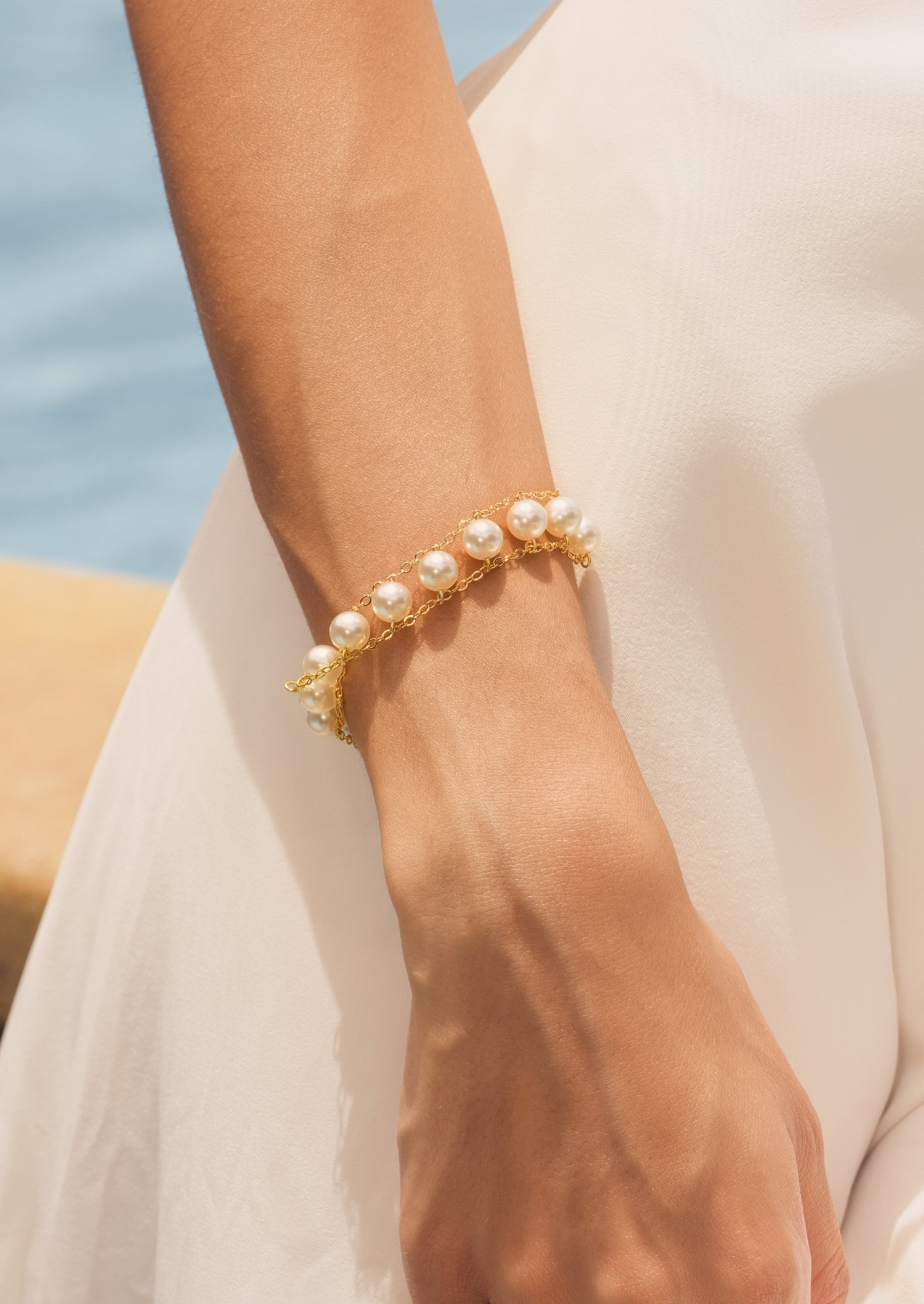 Layered Pearl Bracelet