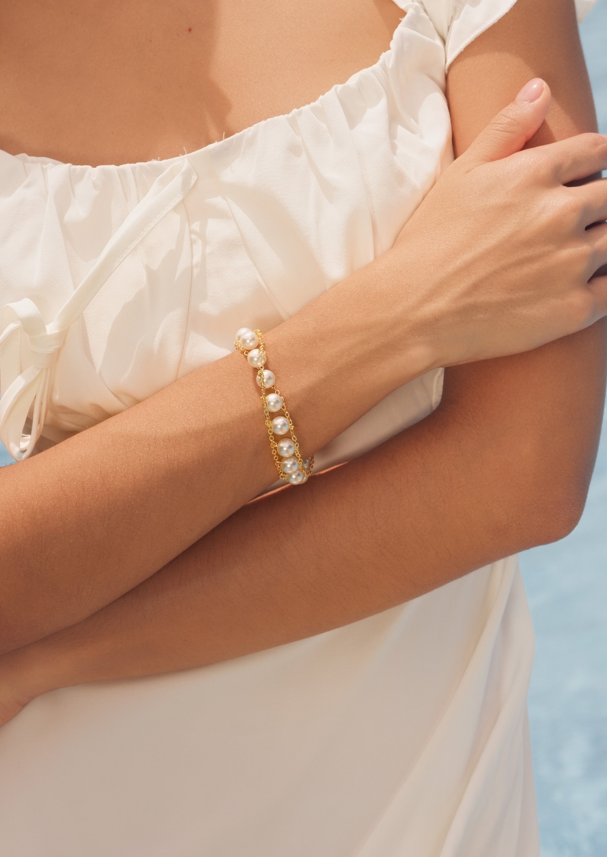 Layered Pearl Bracelet