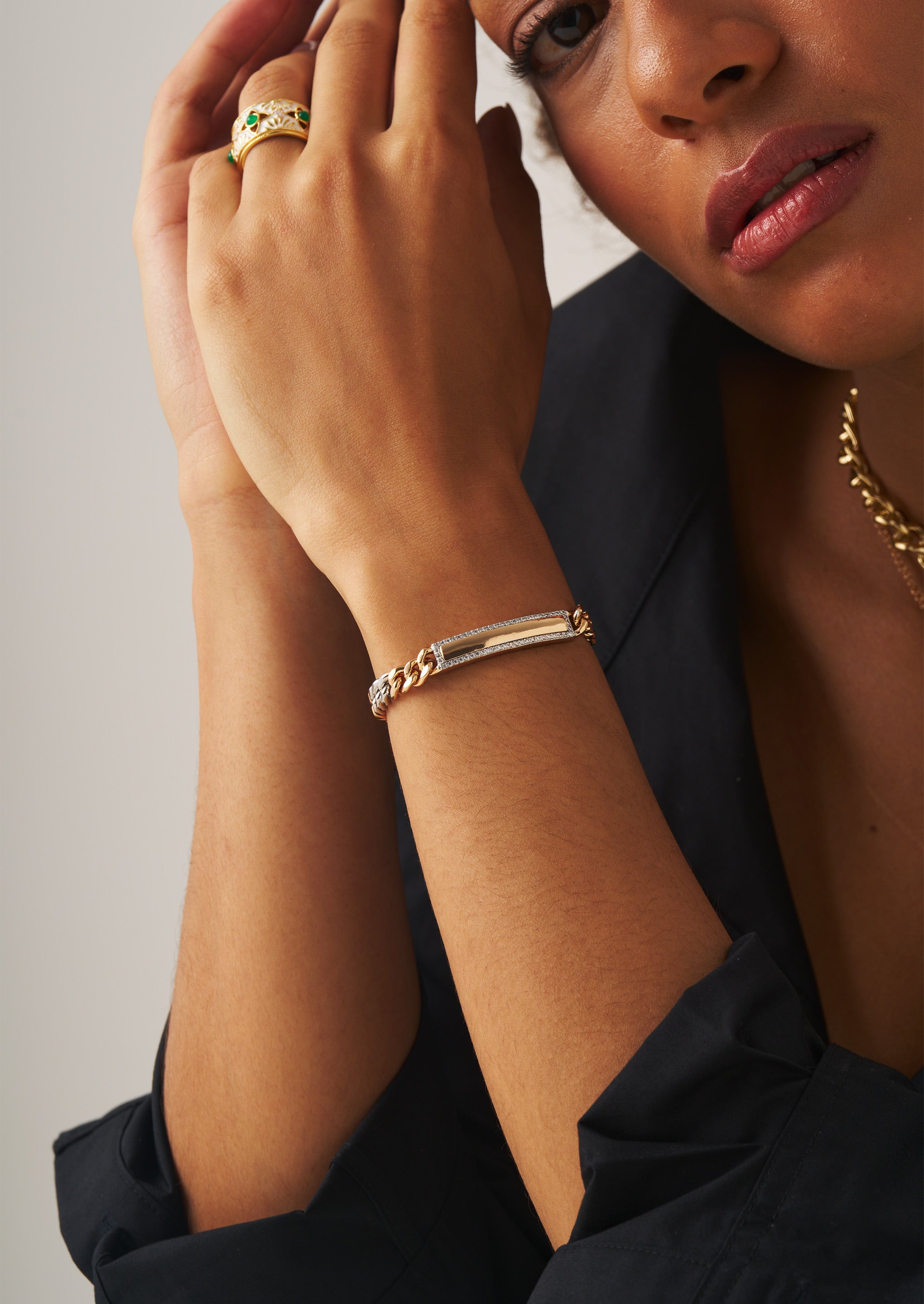 Mixed Bar Chain Bracelet