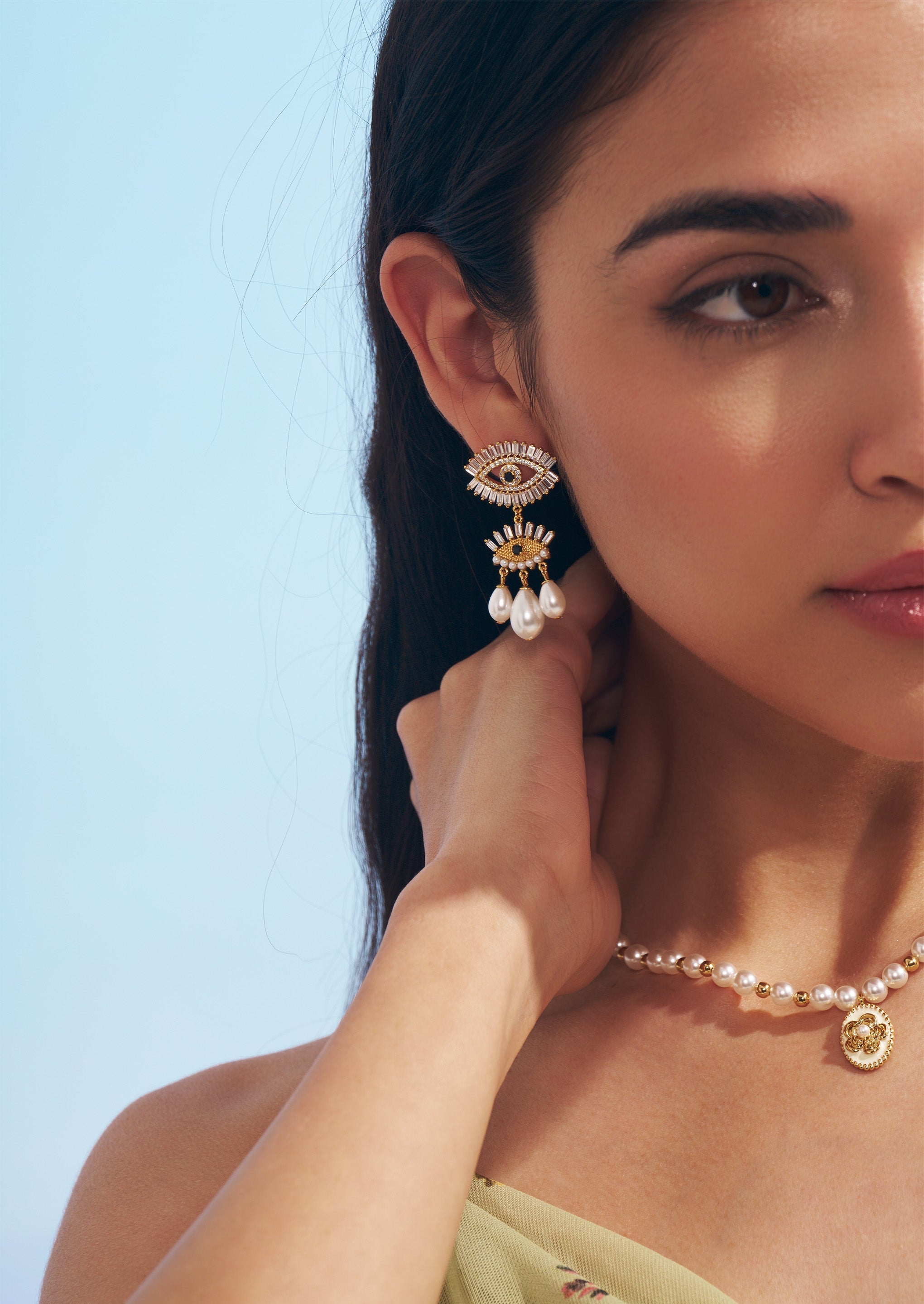 Evil Eye Charm Earrings