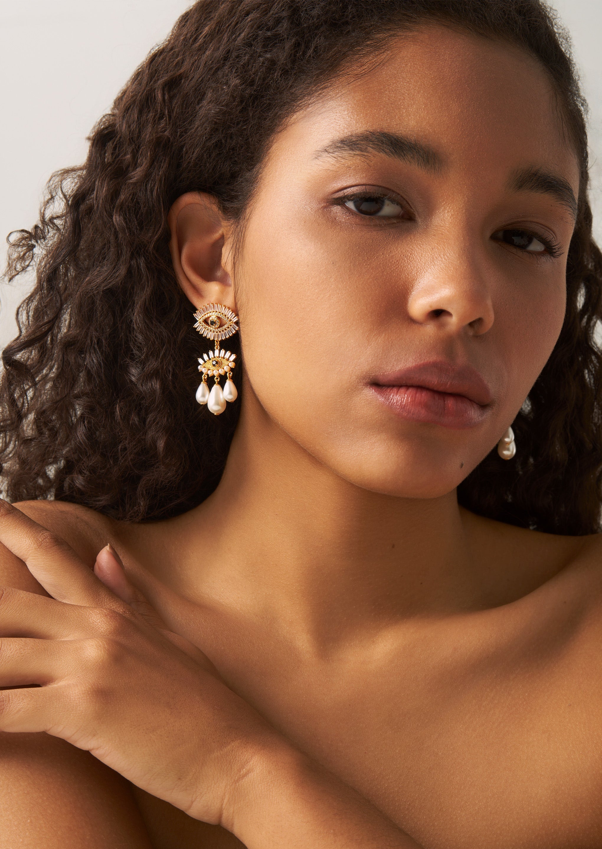 Evil Eye Charm Earrings