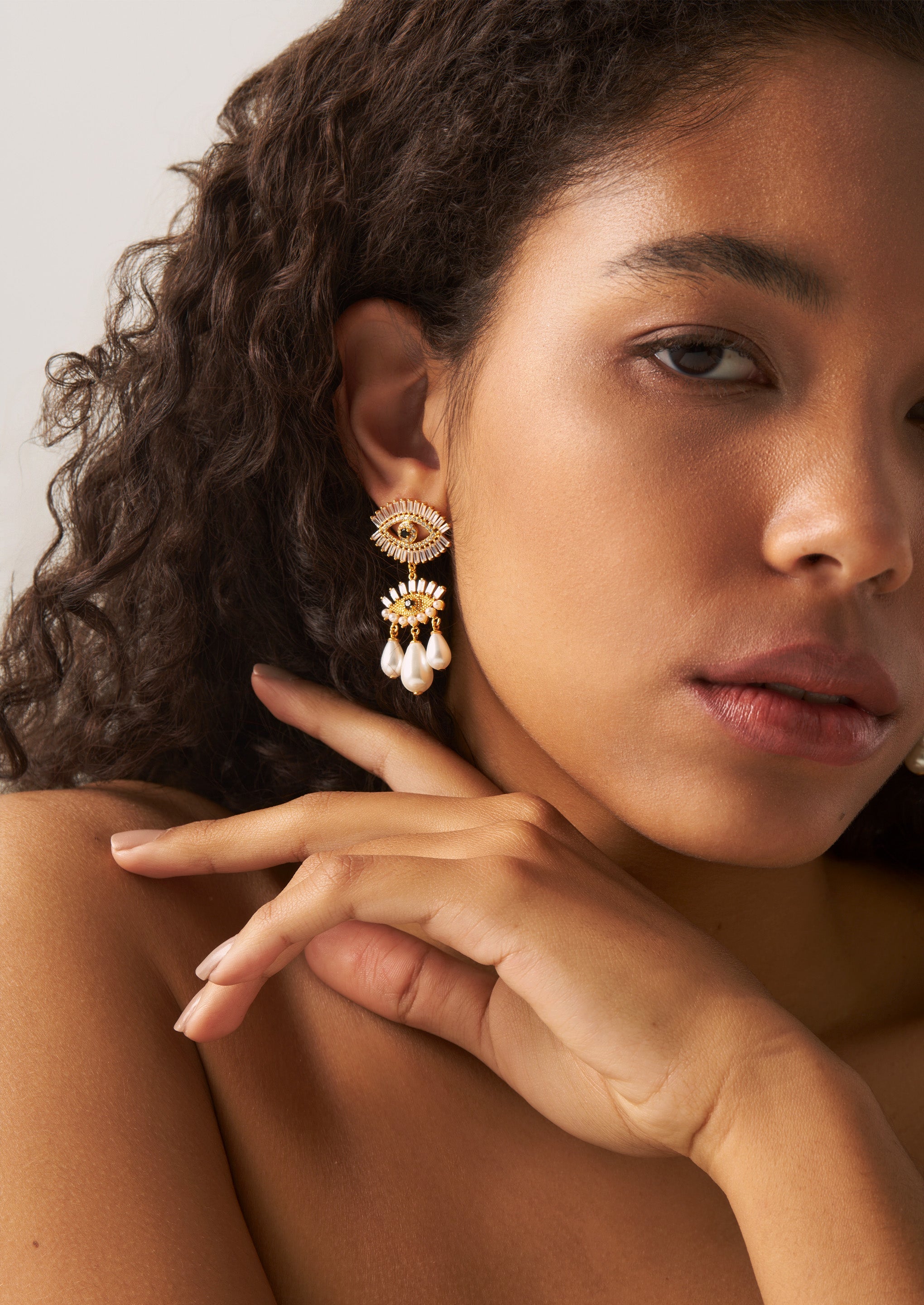 Evil Eye Charm Earrings