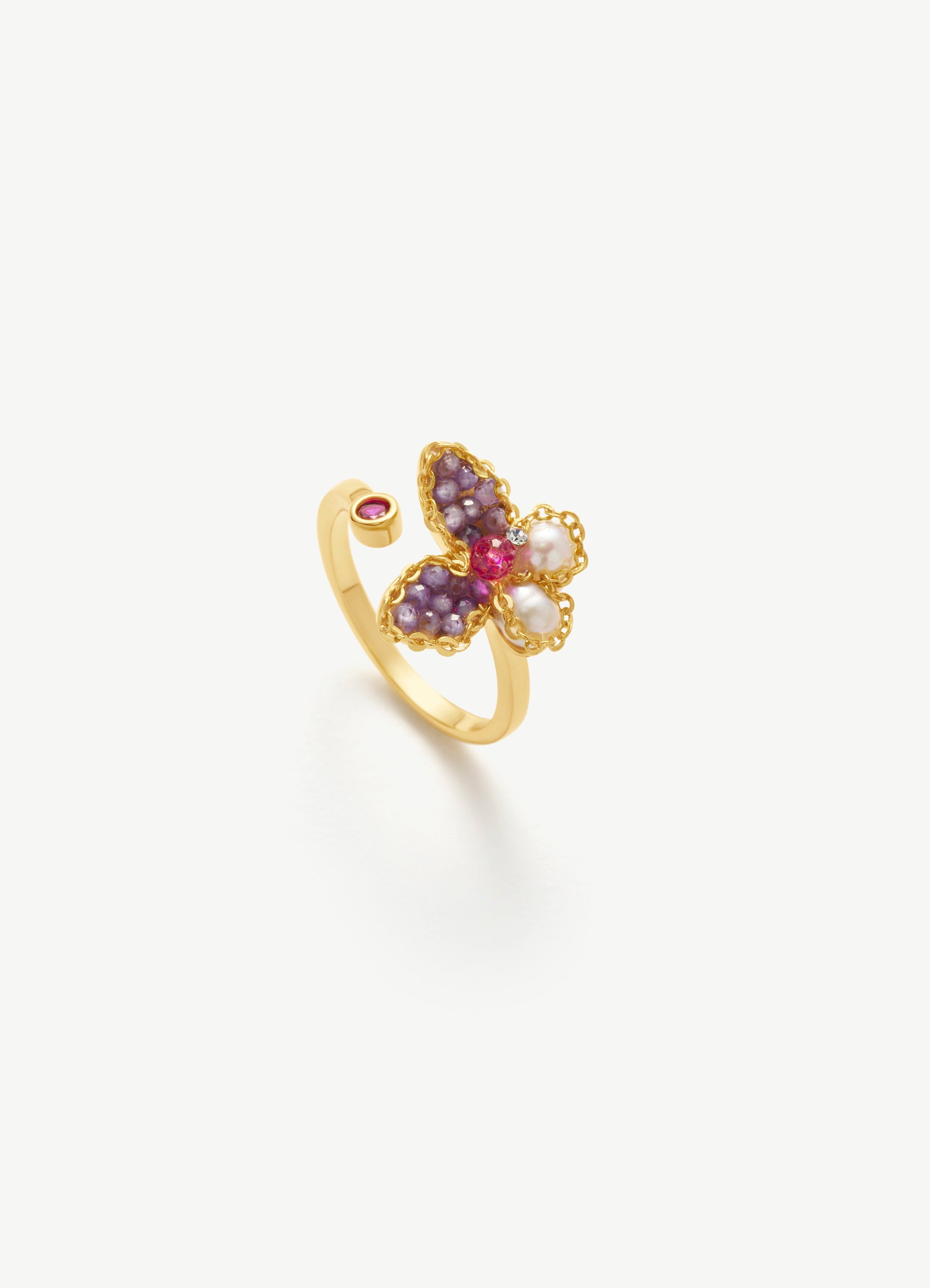 Pearl Butterfly Ring