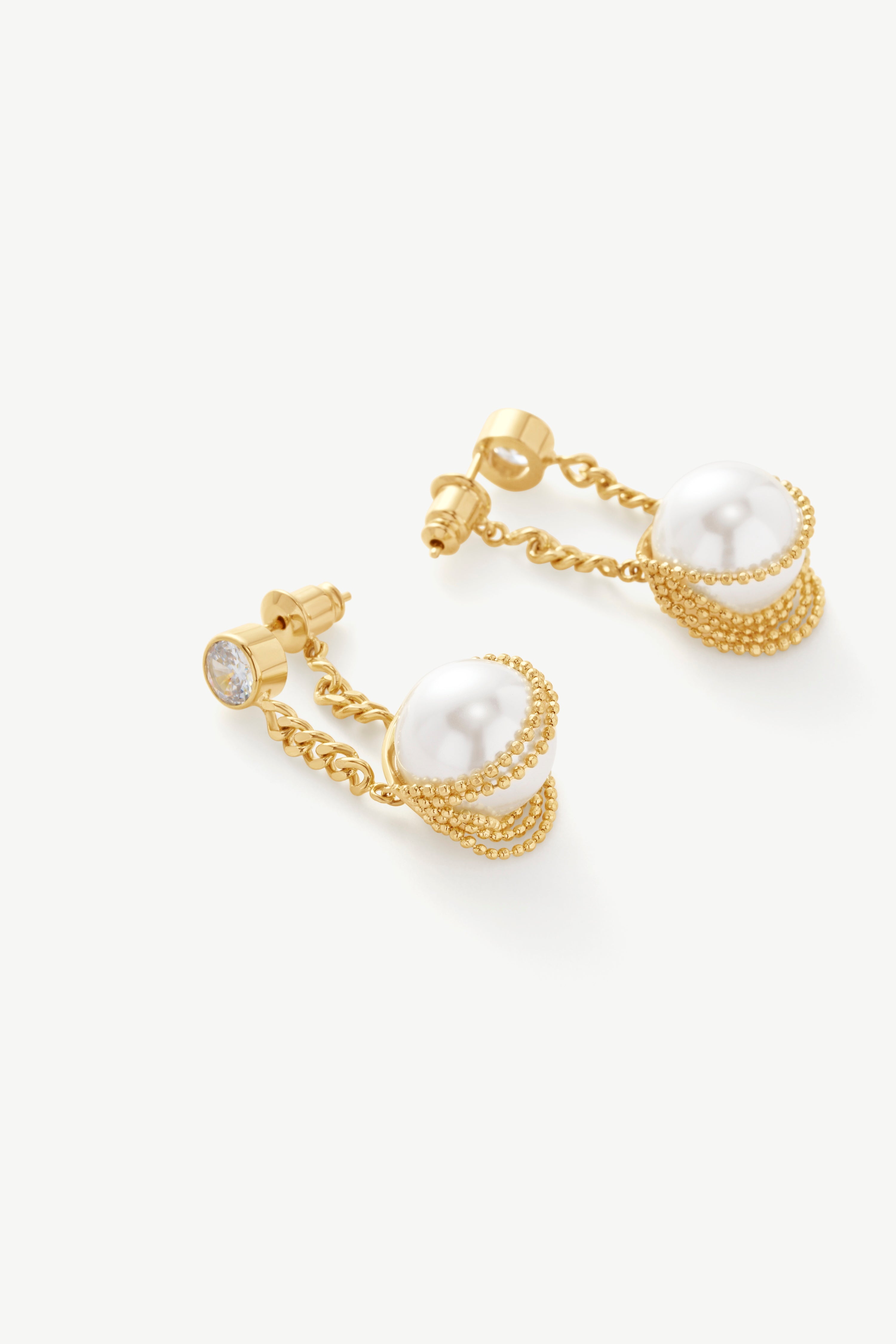 Pearl Dangle Drop Earrings
