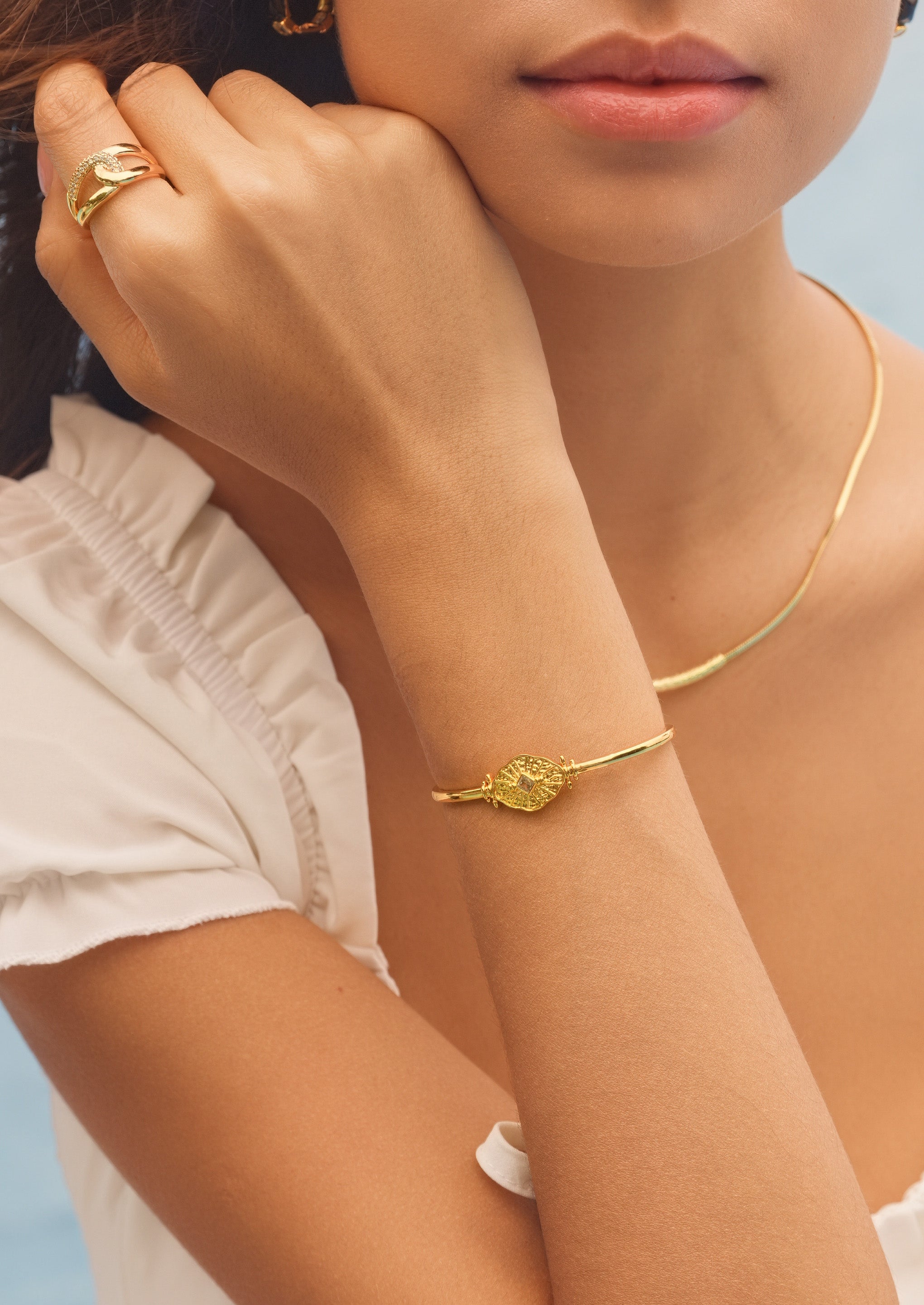 Light Catching Cuff Bracelet