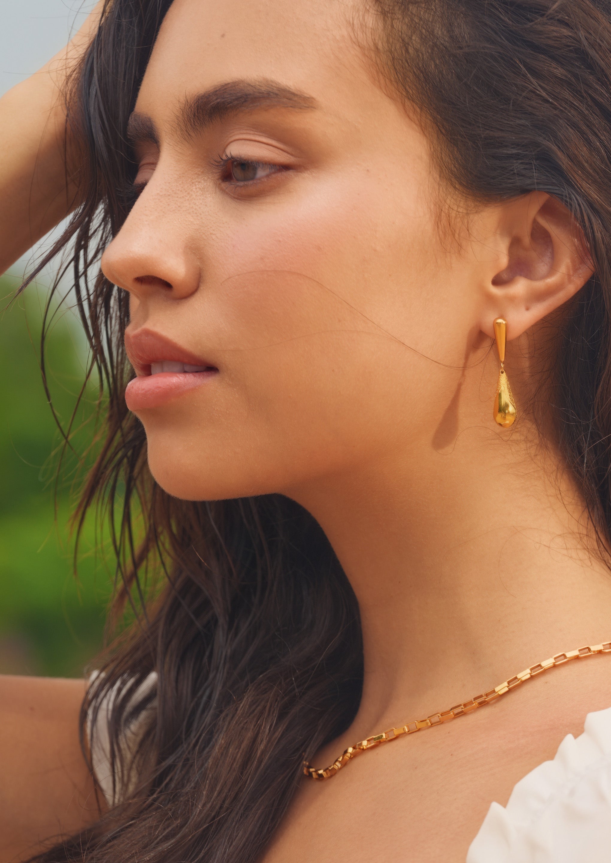 Textured Teardrop Earrings