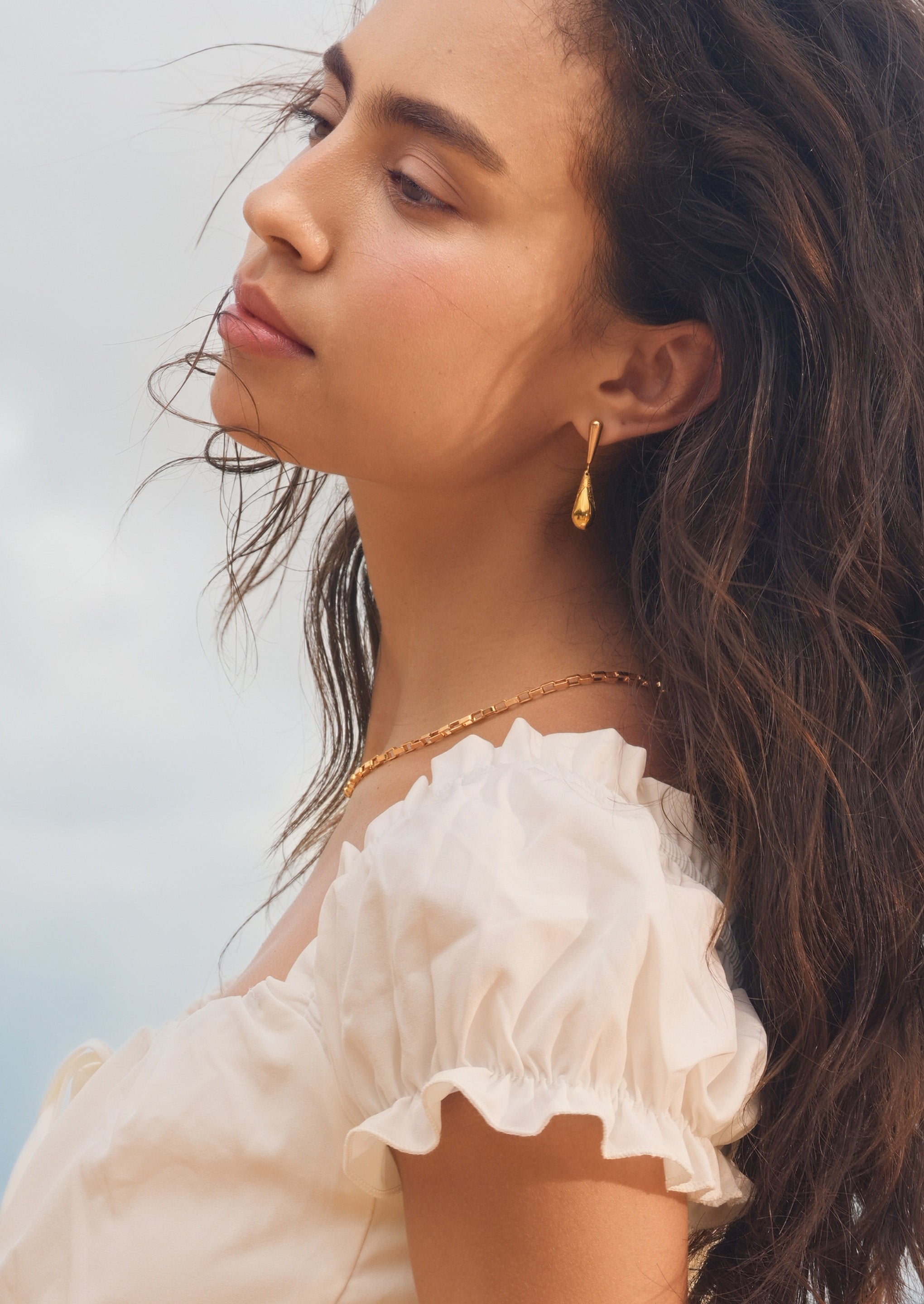 Textured Teardrop Earrings