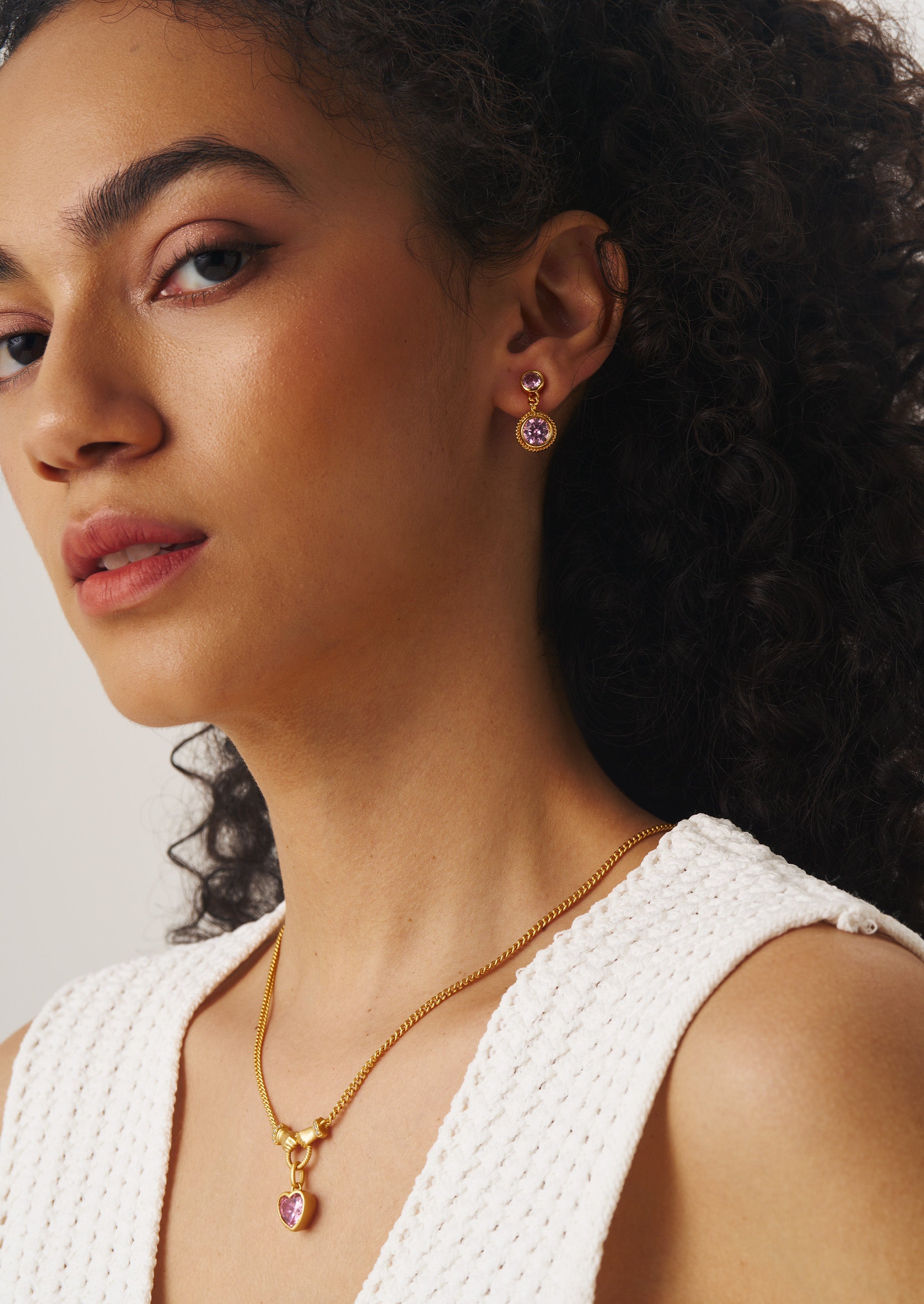 Gemstone Drop Earrings