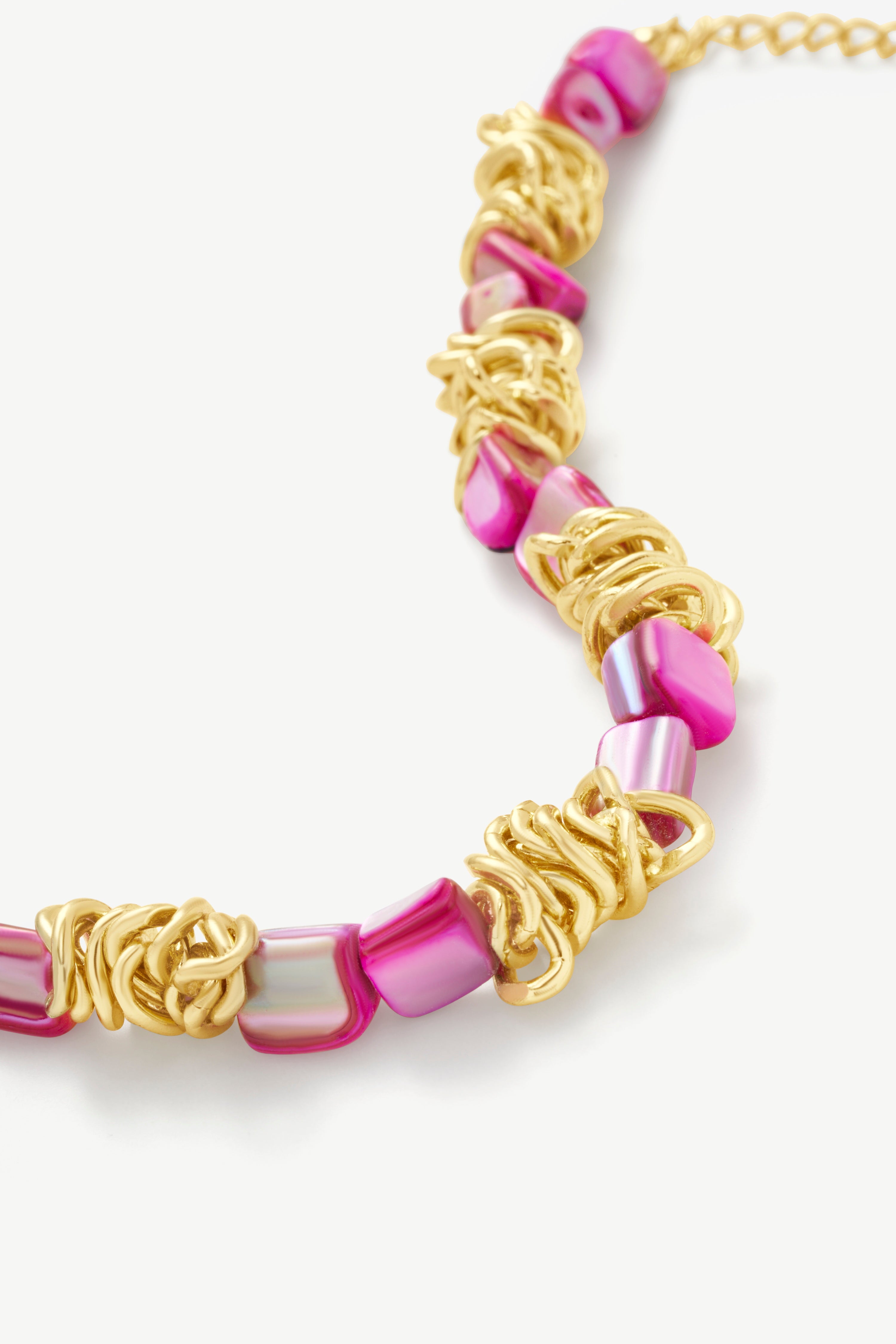 Shell Gold Link Bracelet