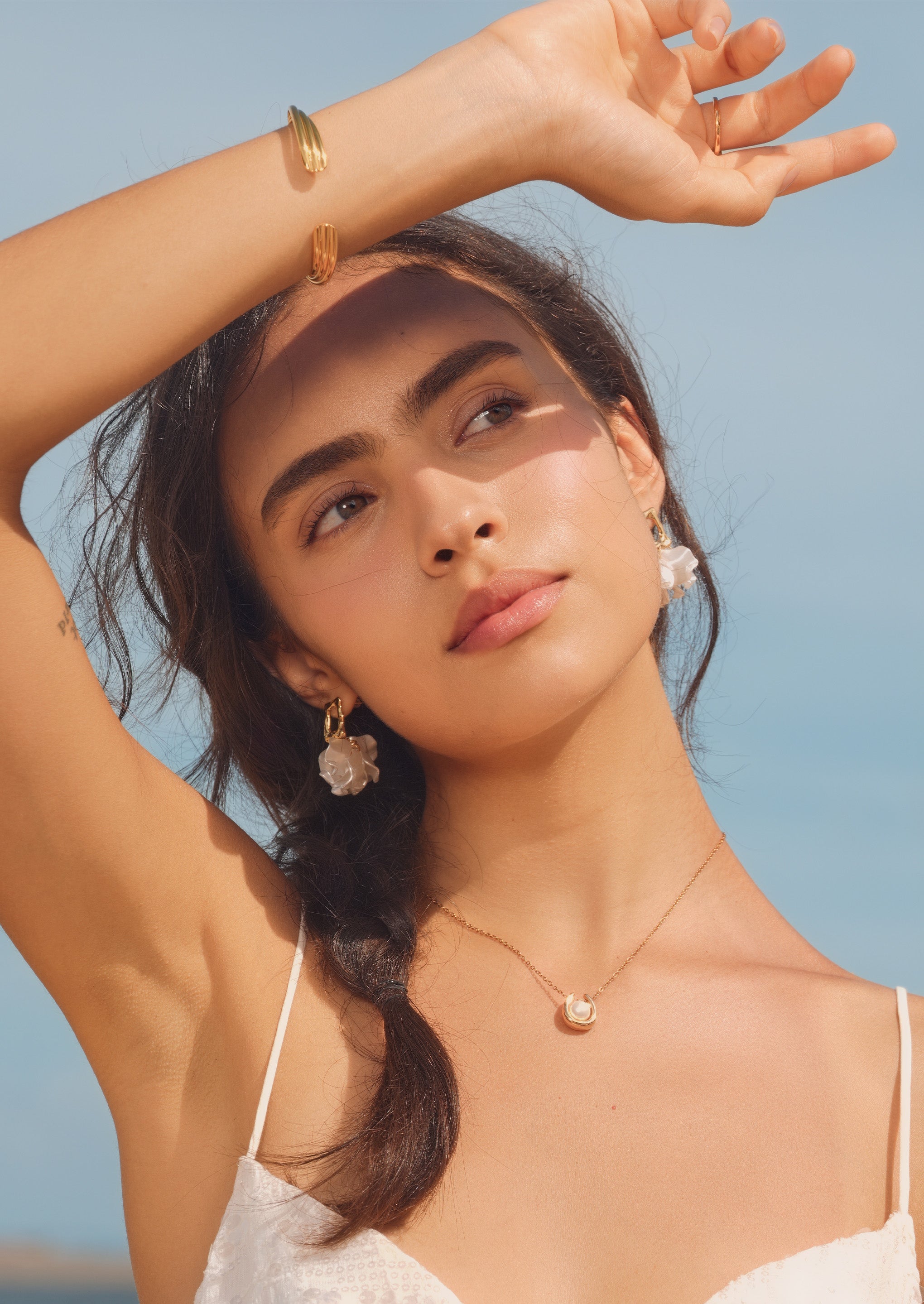 Square Flower Earrings