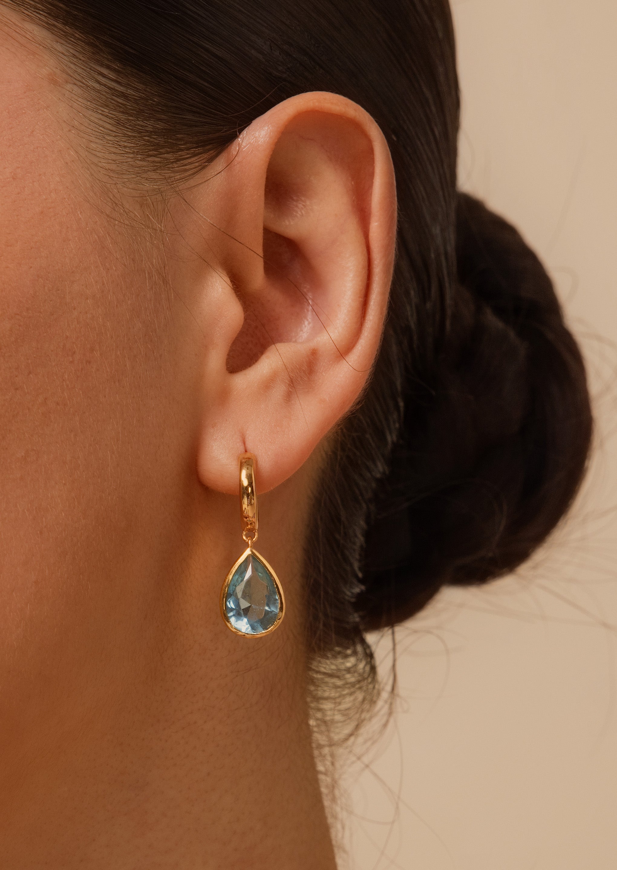 Ocean Drop Hoop Earrings