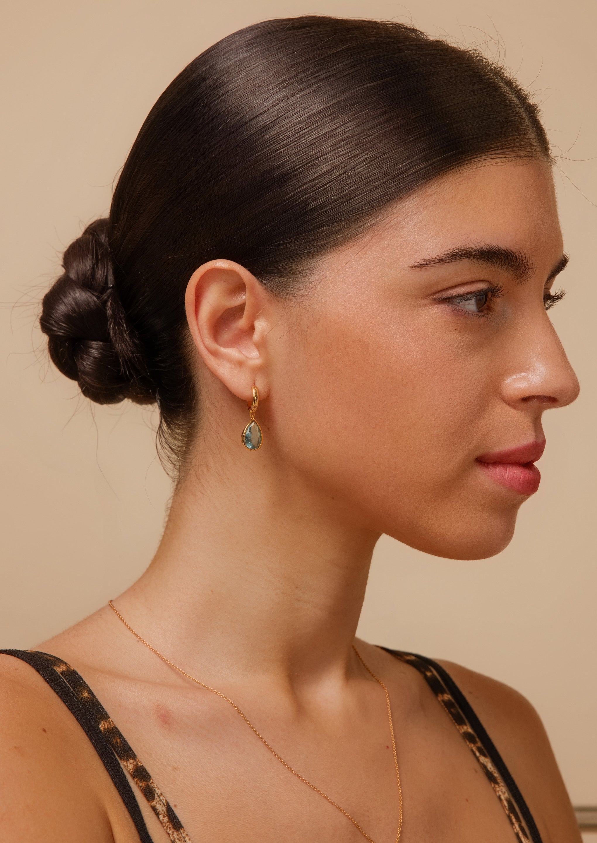 Ocean Drop Hoop Earrings