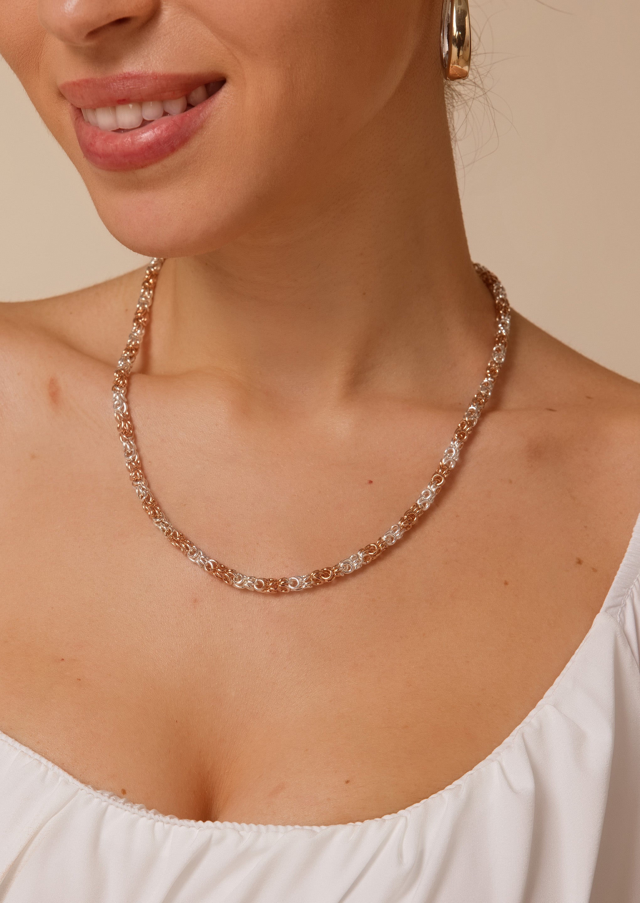 Duet Mixed Chain Necklace