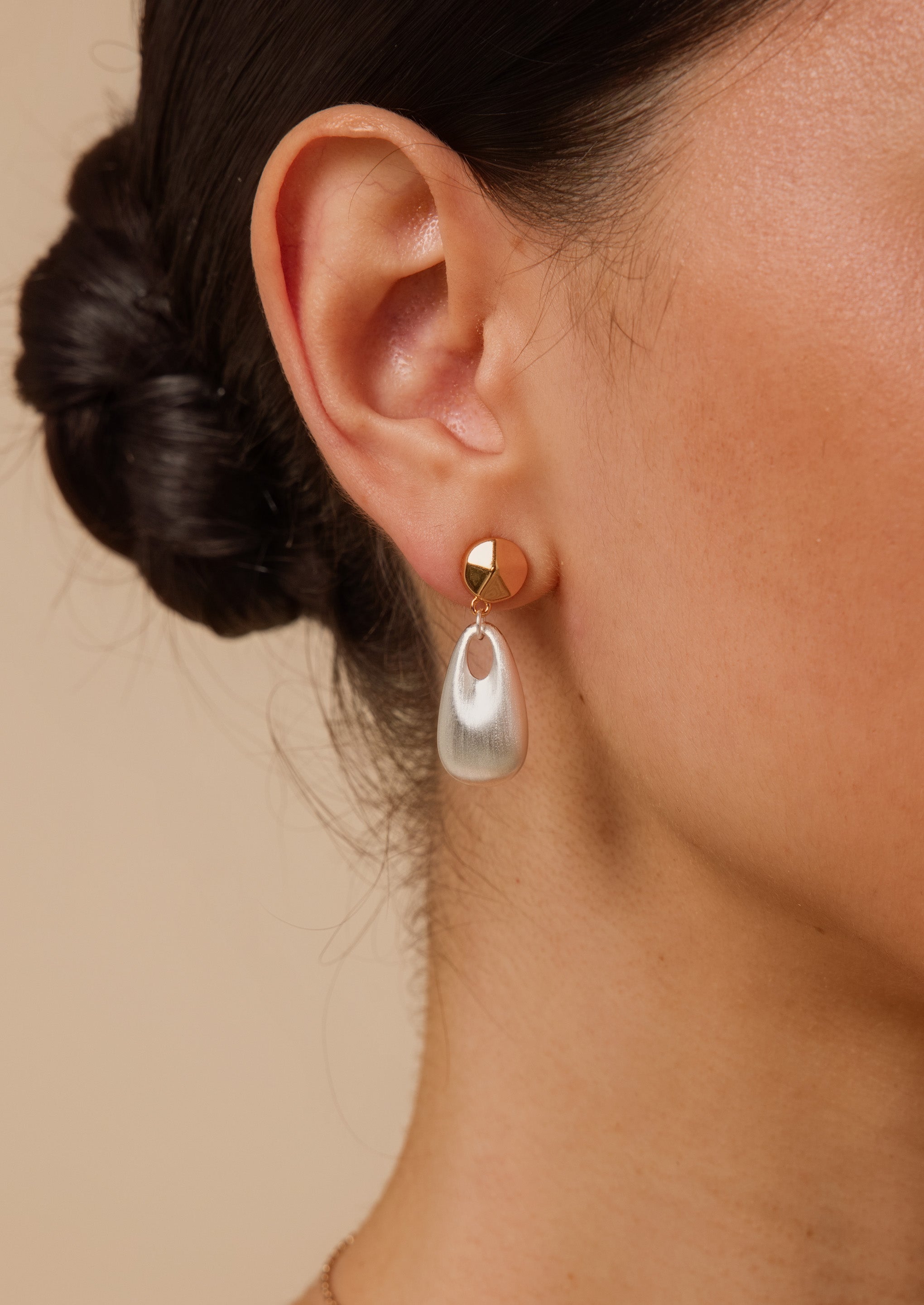 Teardrop Stud Earrings