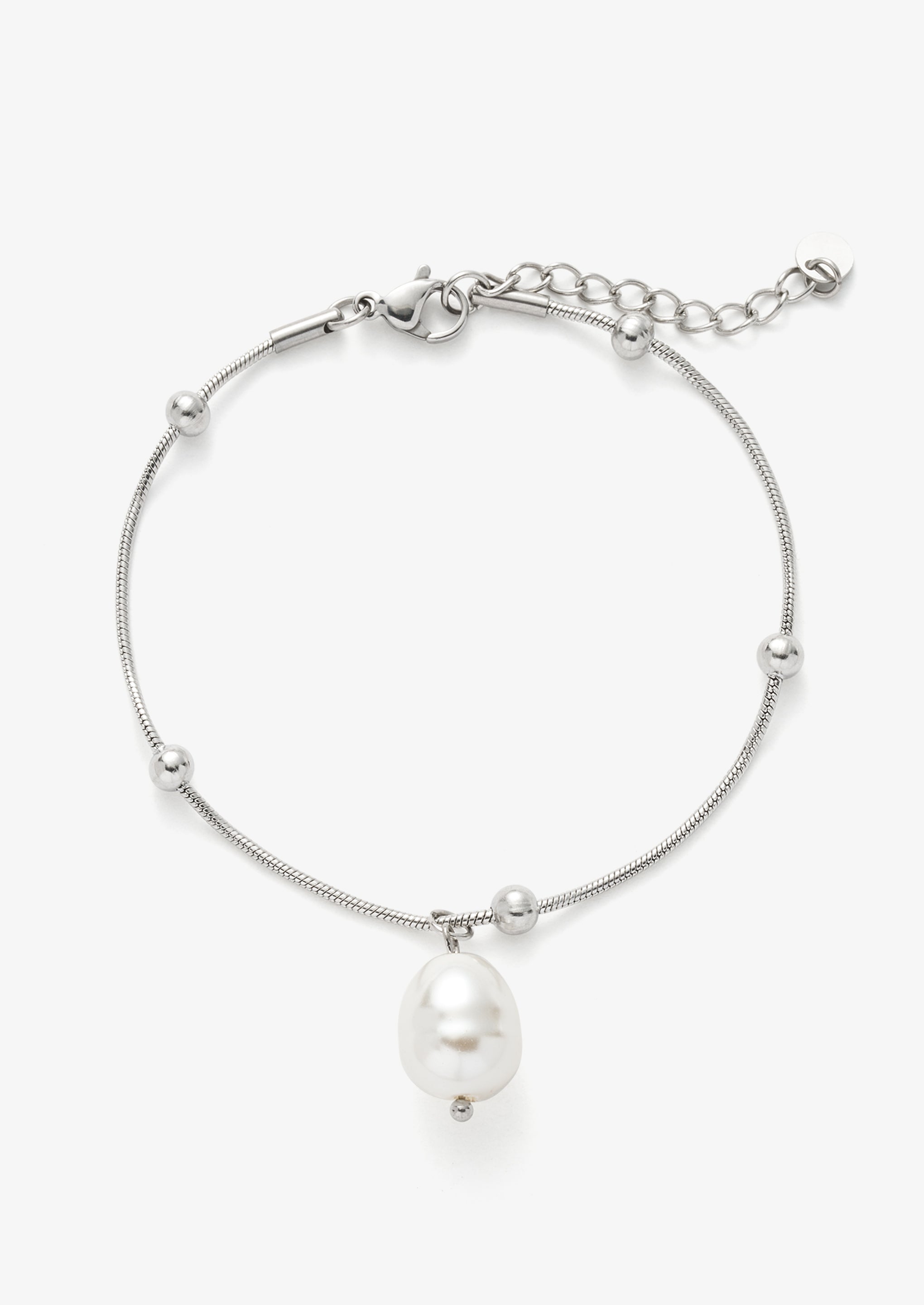 Marine Pearl Charm Bracelet