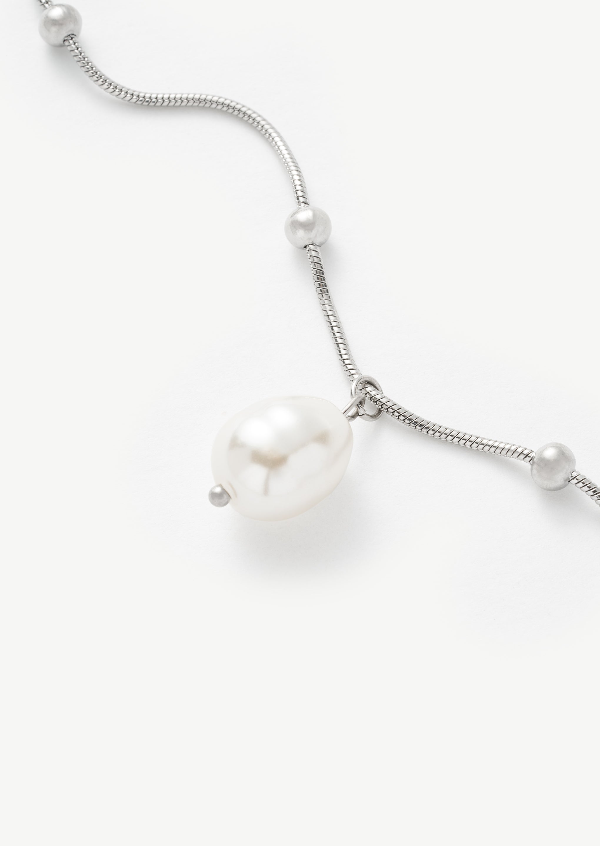 Marine Pearl Charm Bracelet