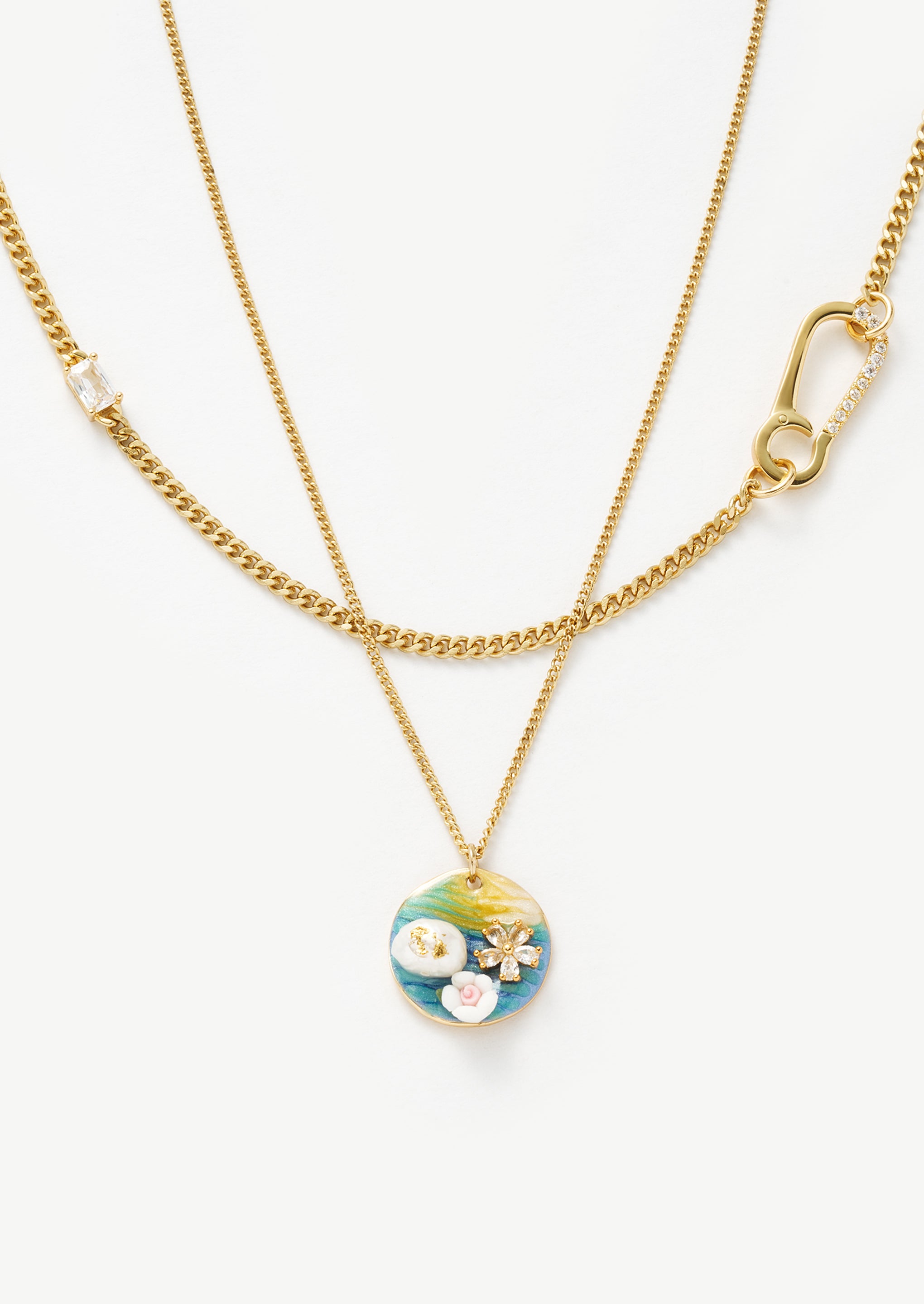 Lotus Pond Pendant Necklace