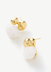 Molten Gemstone Stud Earrings