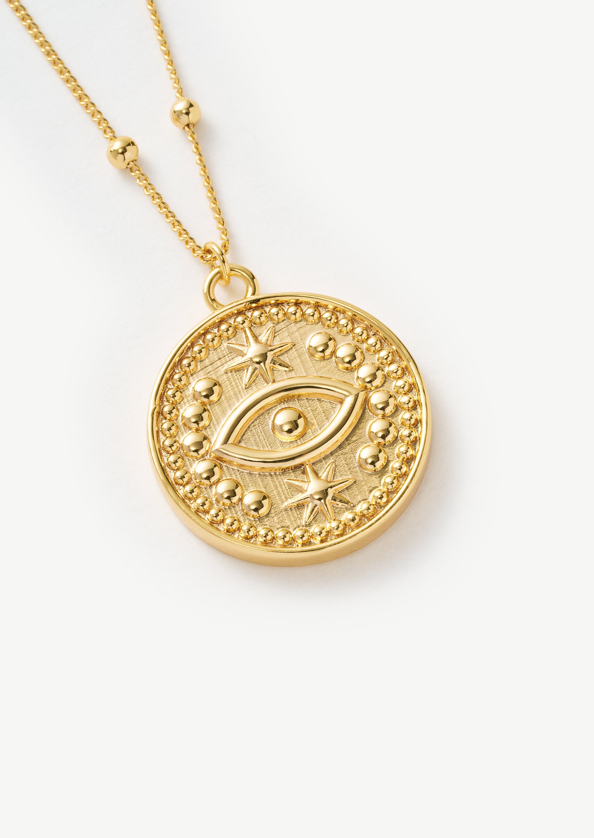 Evil Eye Coin Necklace