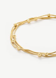 Goldperlenarmband