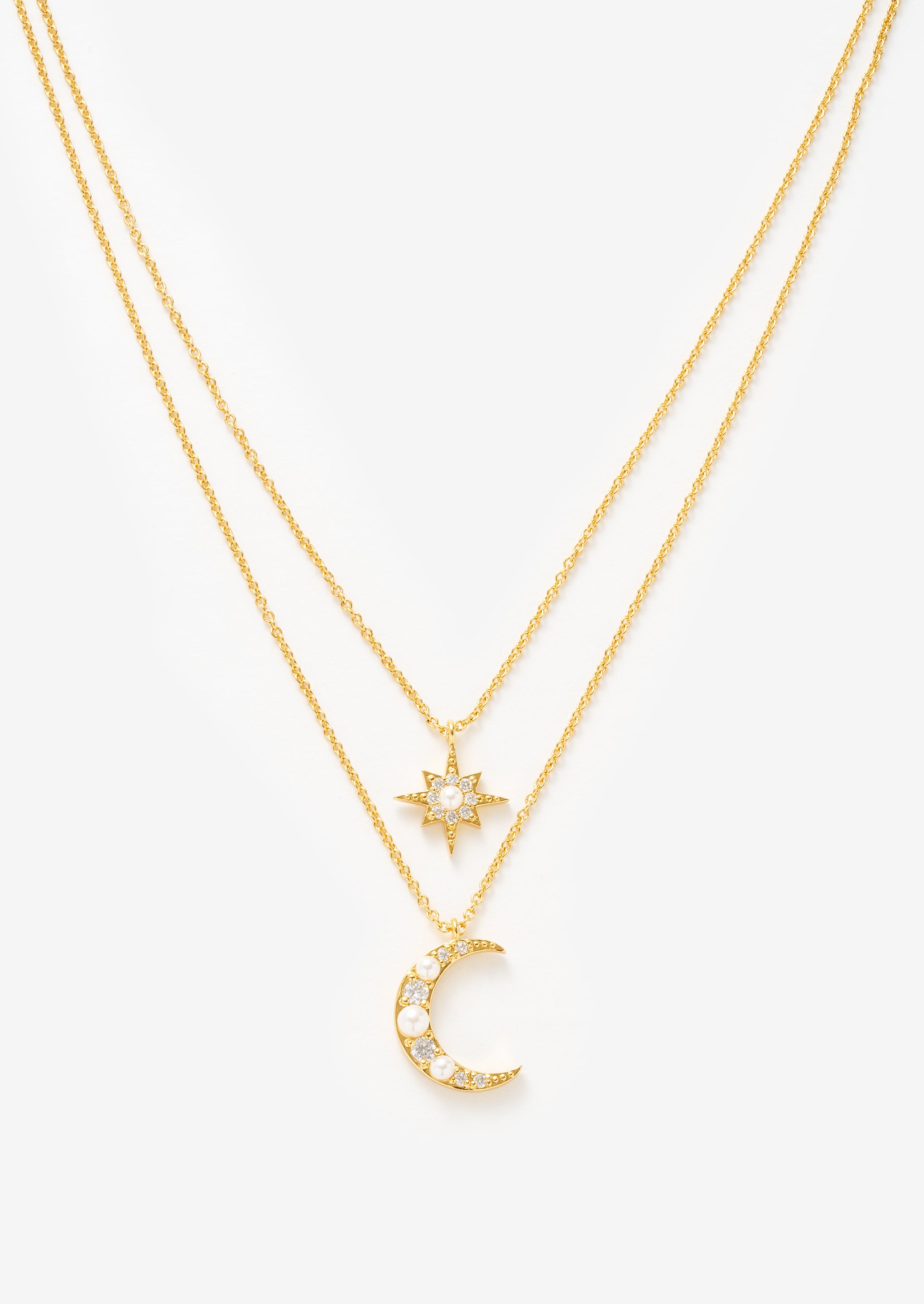 Moonlight Double Chain Necklace