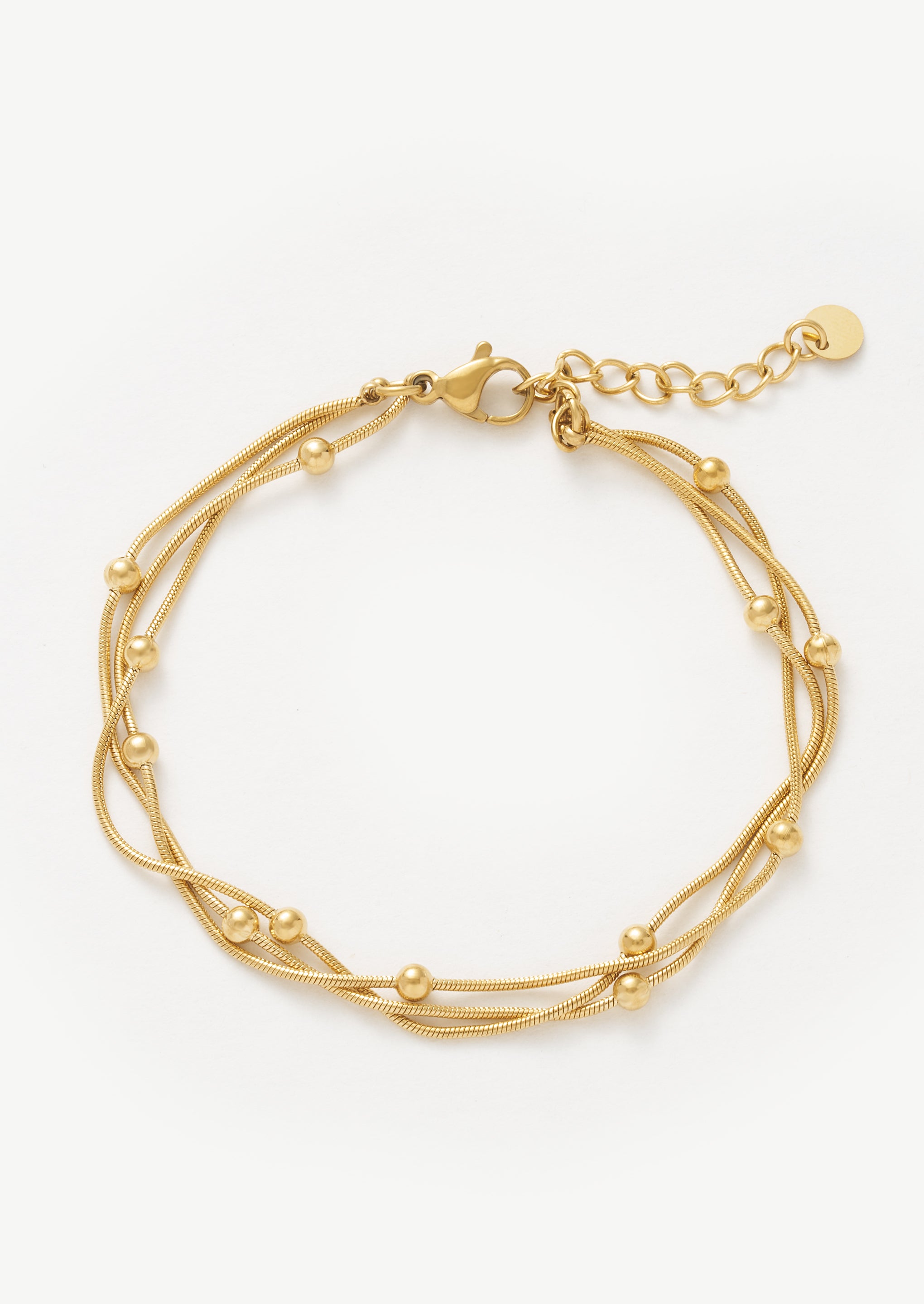 Goldperlenarmband