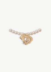 Hollow Heart Pearl Bracelet